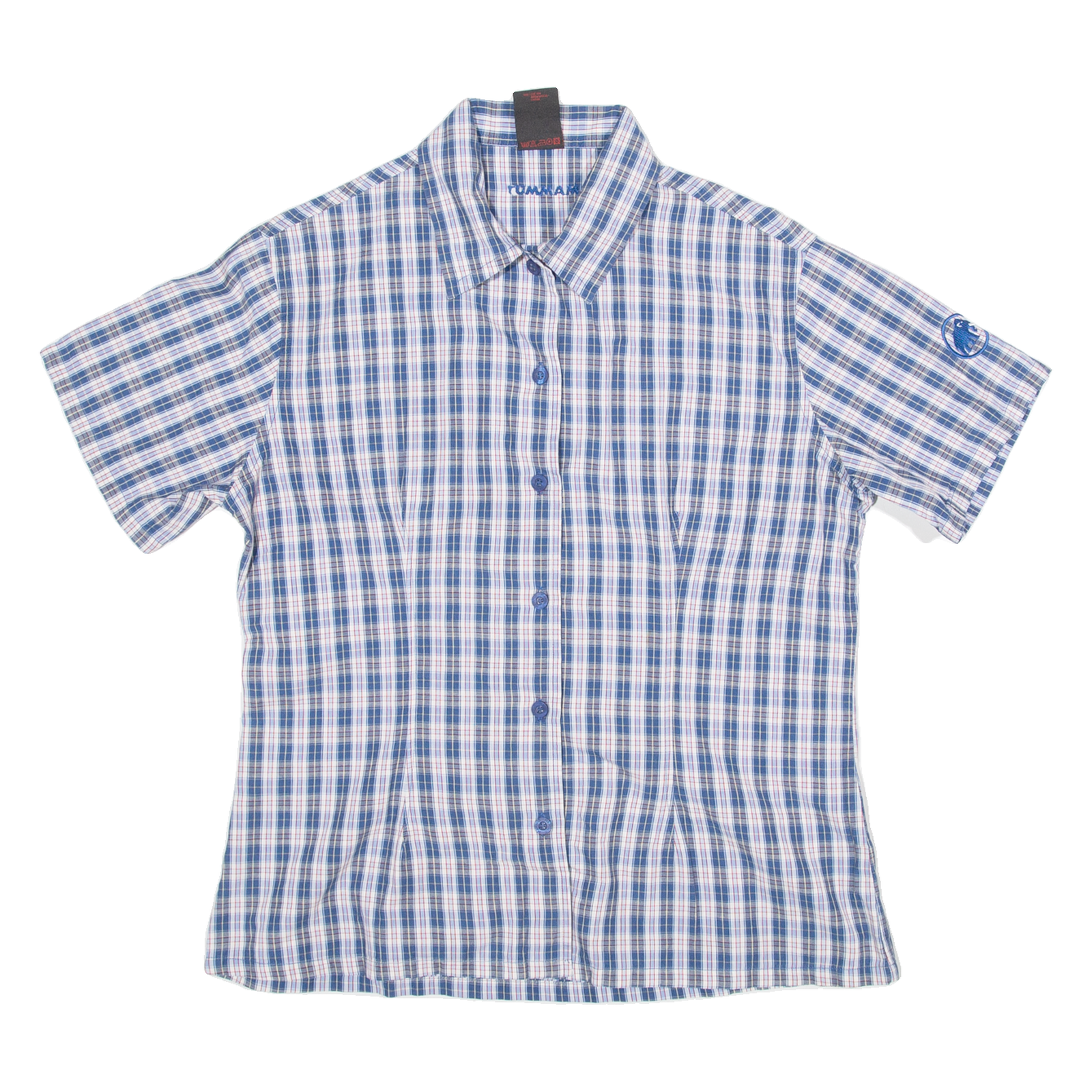 MAMMUT Womens Shirt Blue Check L Refurbished - N/A refurbished available on Cerqular
