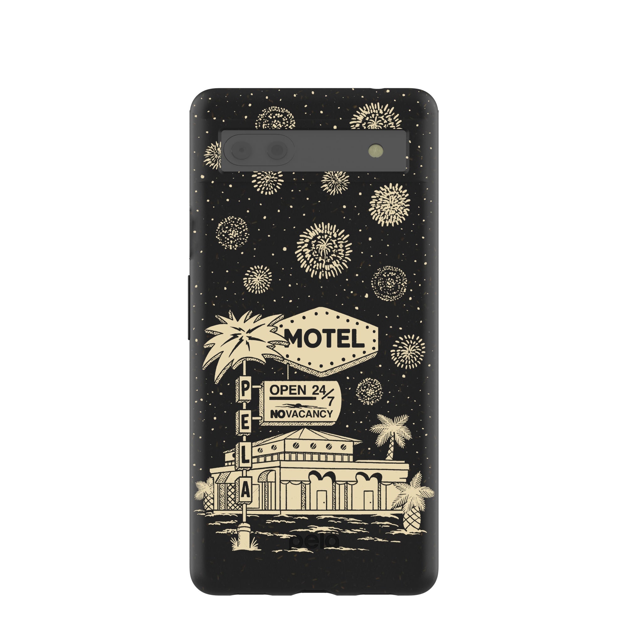 Black Motel Pela Google Pixel 6a Case Refurbished - Pela Case refurbished available on Cerqular