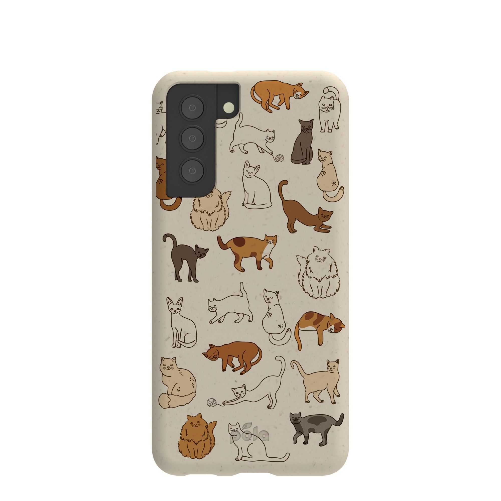 London Fog Kitty Cats Samsung Galaxy S21 Case Refurbished - Pela Case refurbished available on Cerqular