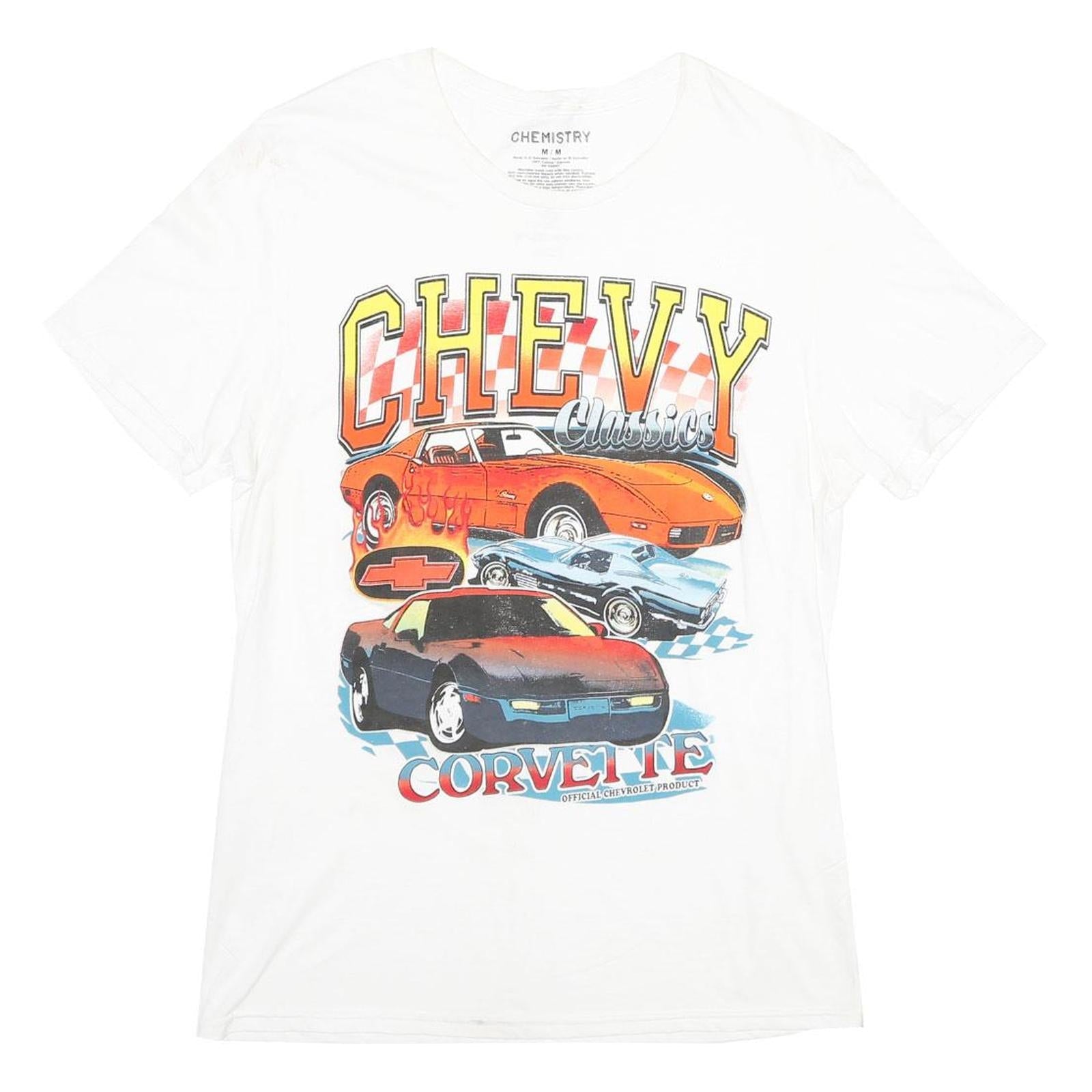 Buy CHEMISTRY Mens White Chevy Classics Corvette Graphic T-Shirt M Short Sleeve Crew Refurbished - $15.59 CHEMISTRY Mens White Chevy Classics Corvette Graphic T-Shirt M Short Sleeve Crew Refurbished - N/A refurbished available on Cerqular