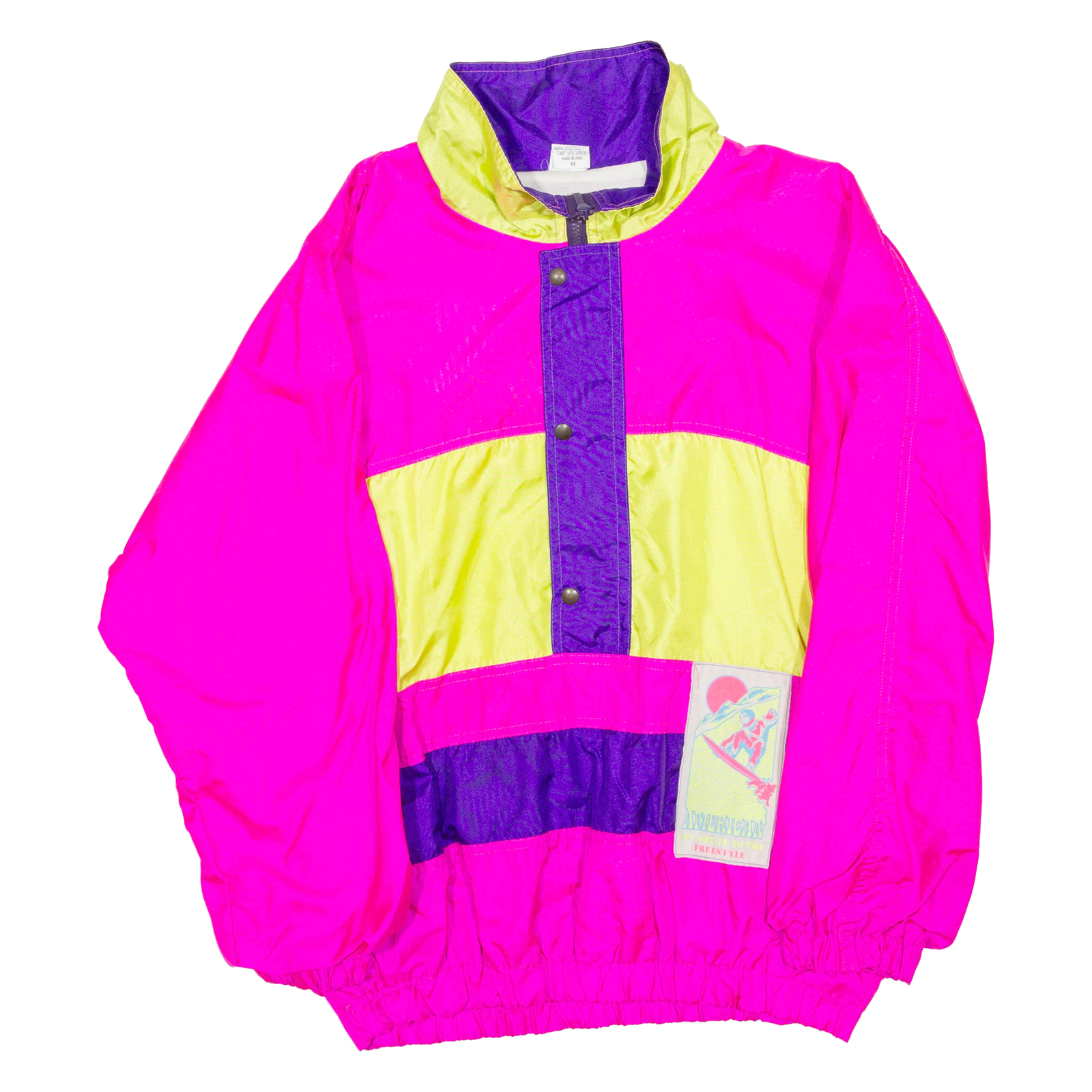 Womens Pullover Jacket Pink Colourblock L Refurbished - N/A refurbished available on Cerqular