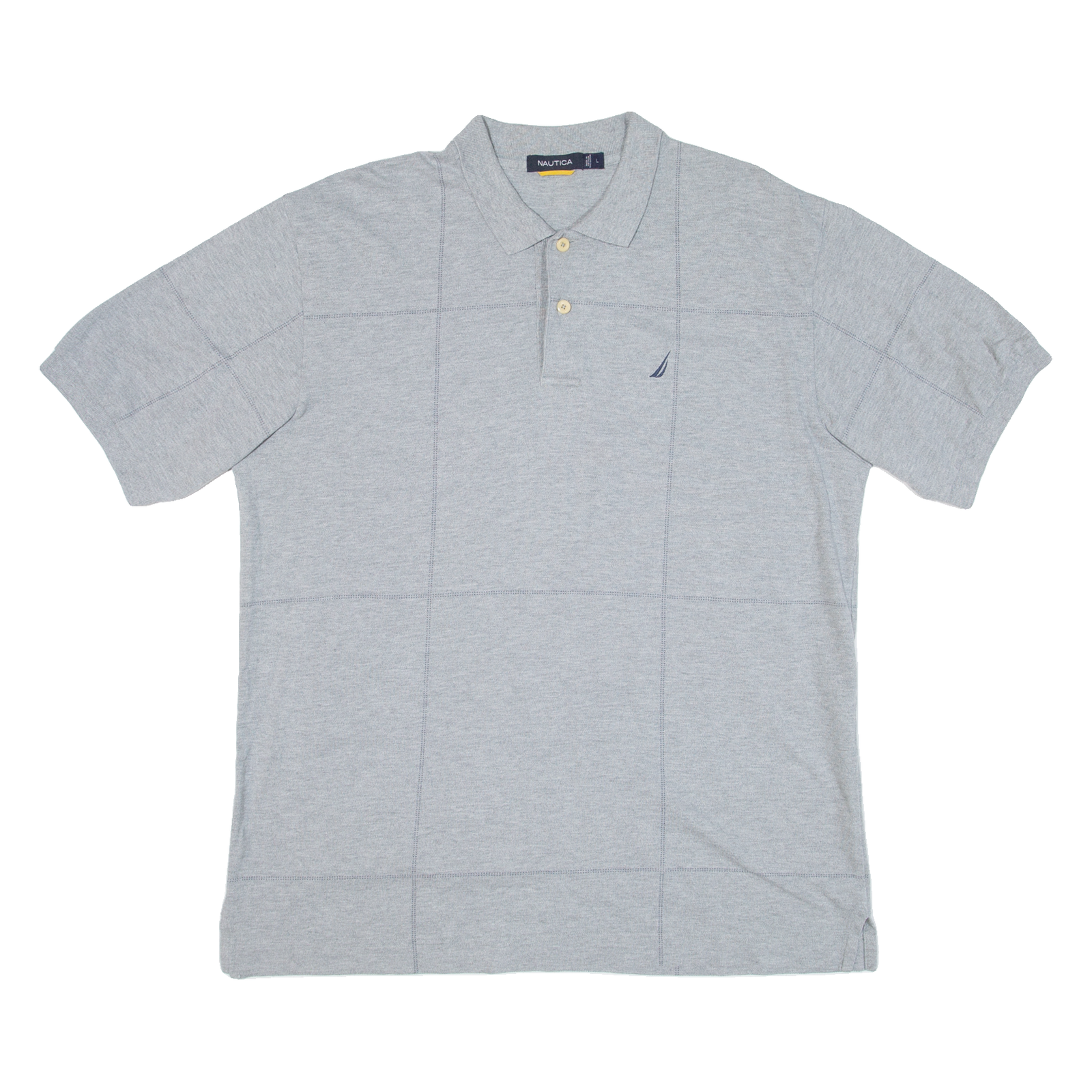 Buy NAUTICA Mens Polo Shirt Grey Check L Refurbished - $23.39 NAUTICA Mens Polo Shirt Grey Check L Refurbished - N/A refurbished available on Cerqular