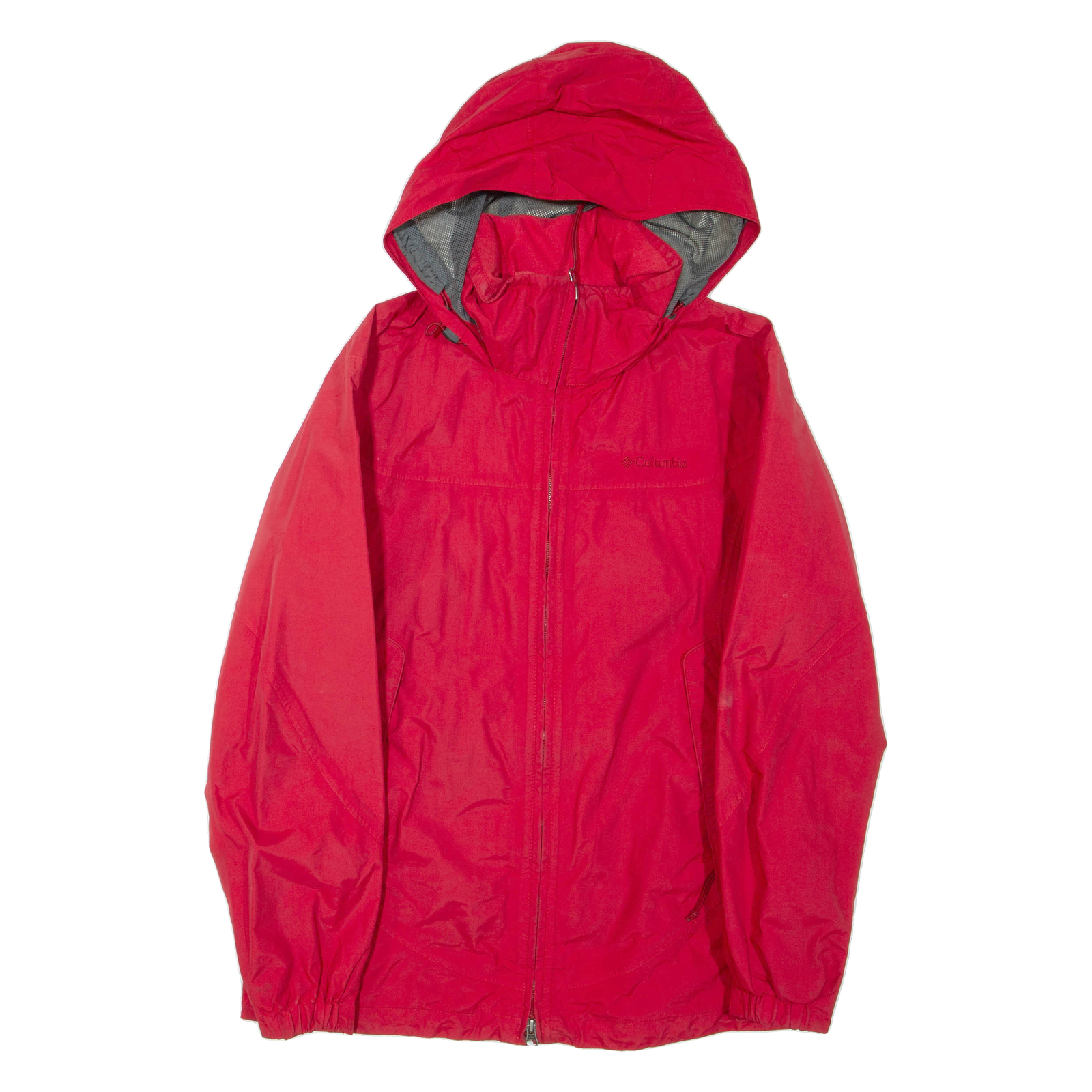 COLUMBIA Womens Jacket Red Nylon Hooded M Refurbished - N/A refurbished available on Cerqular