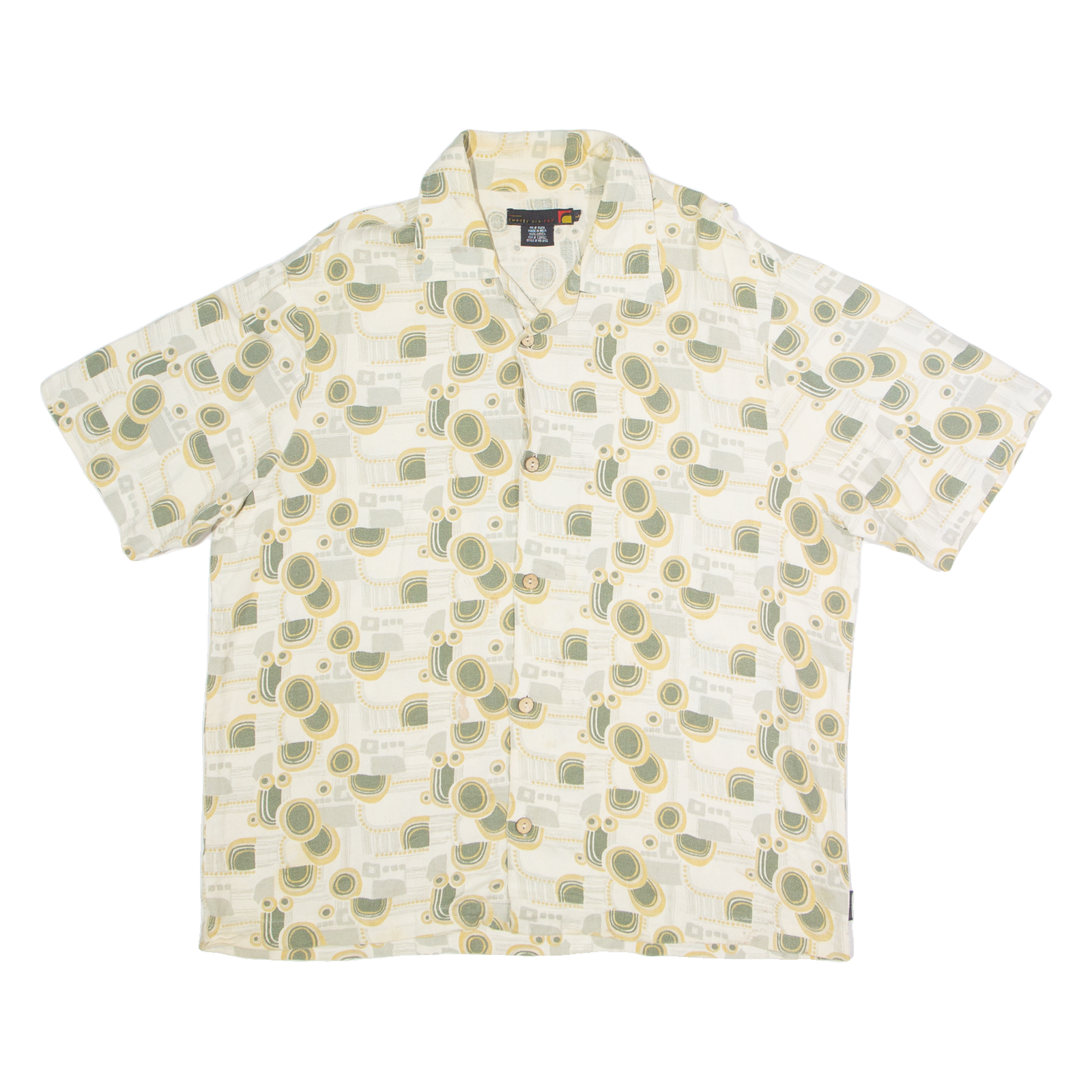 TWENTY SIX RED Mens Shirt Beige Geometric L Refurbished - N/A refurbished available on Cerqular