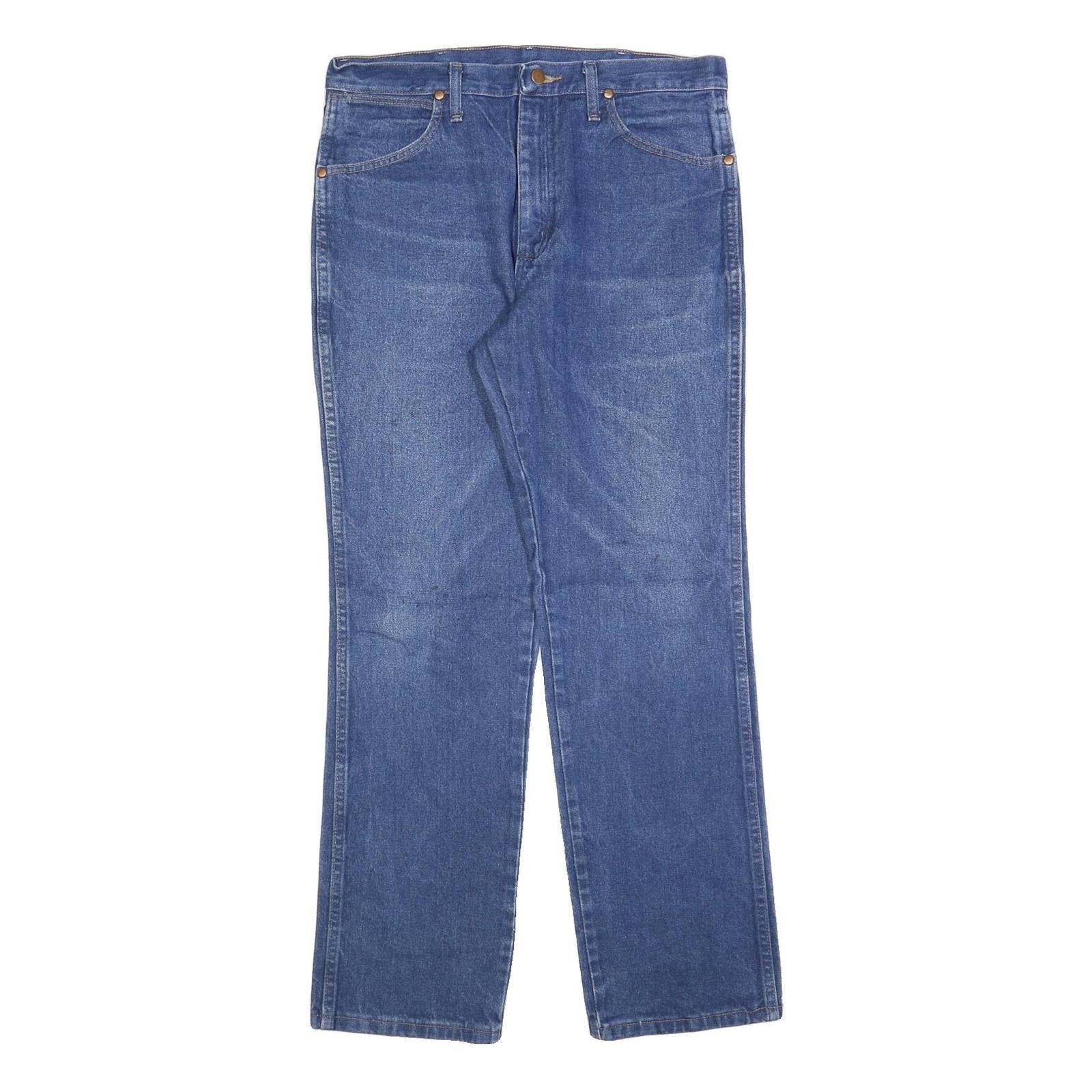 Buy WRANGLER Mens Blue Regular Fit Straight Leg Denim Medium Wash Jeans W34 L32 Refurbished - $29.89 WRANGLER Mens Blue Regular Fit Straight Leg Denim Medium Wash Jeans W34 L32 Refurbished - N/A refurbished available on Cerqular