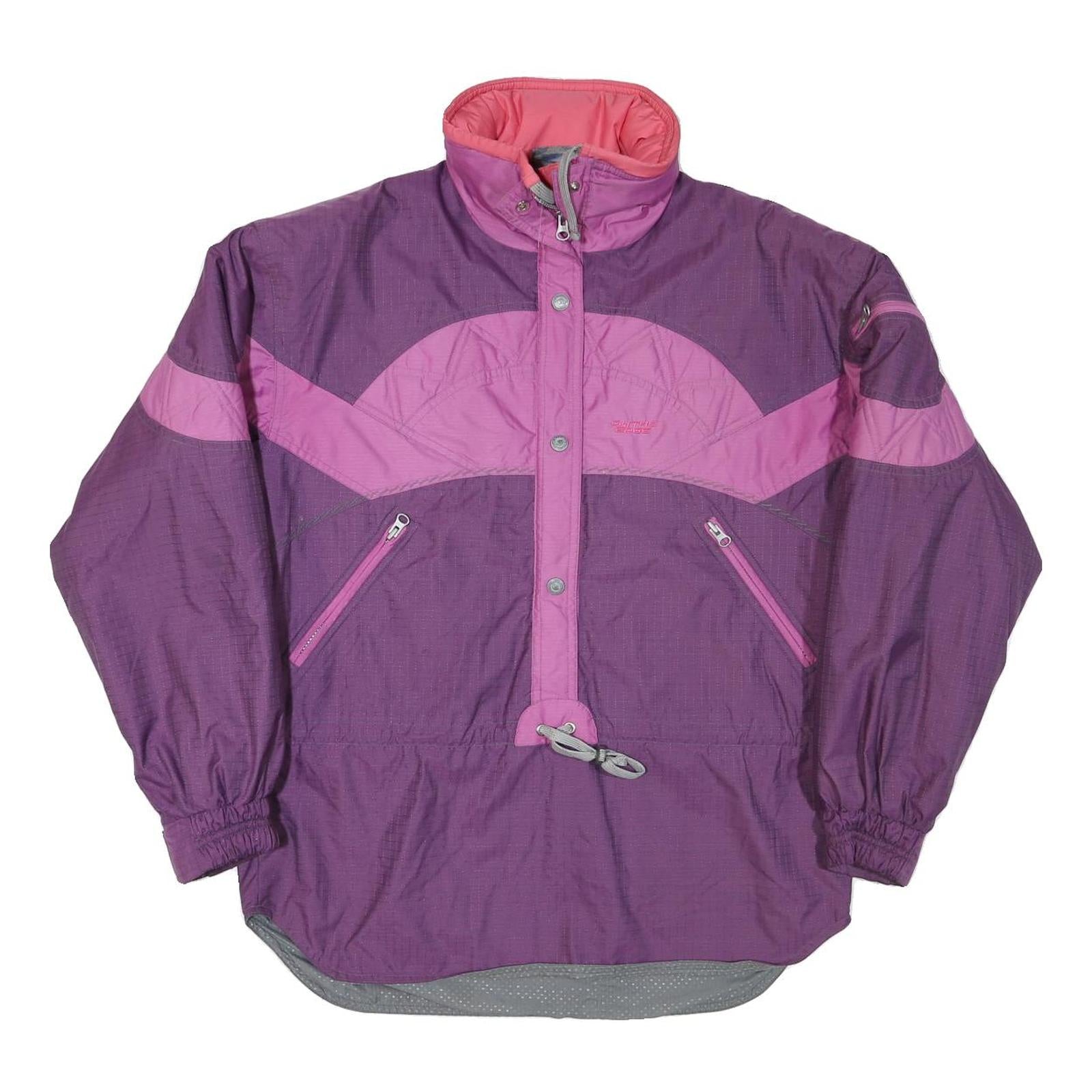ON THE EDGE Womens Purple & Pink Outdoor Jacket M Polyester Blend Zip Refurbished - N/A refurbished available on Cerqular