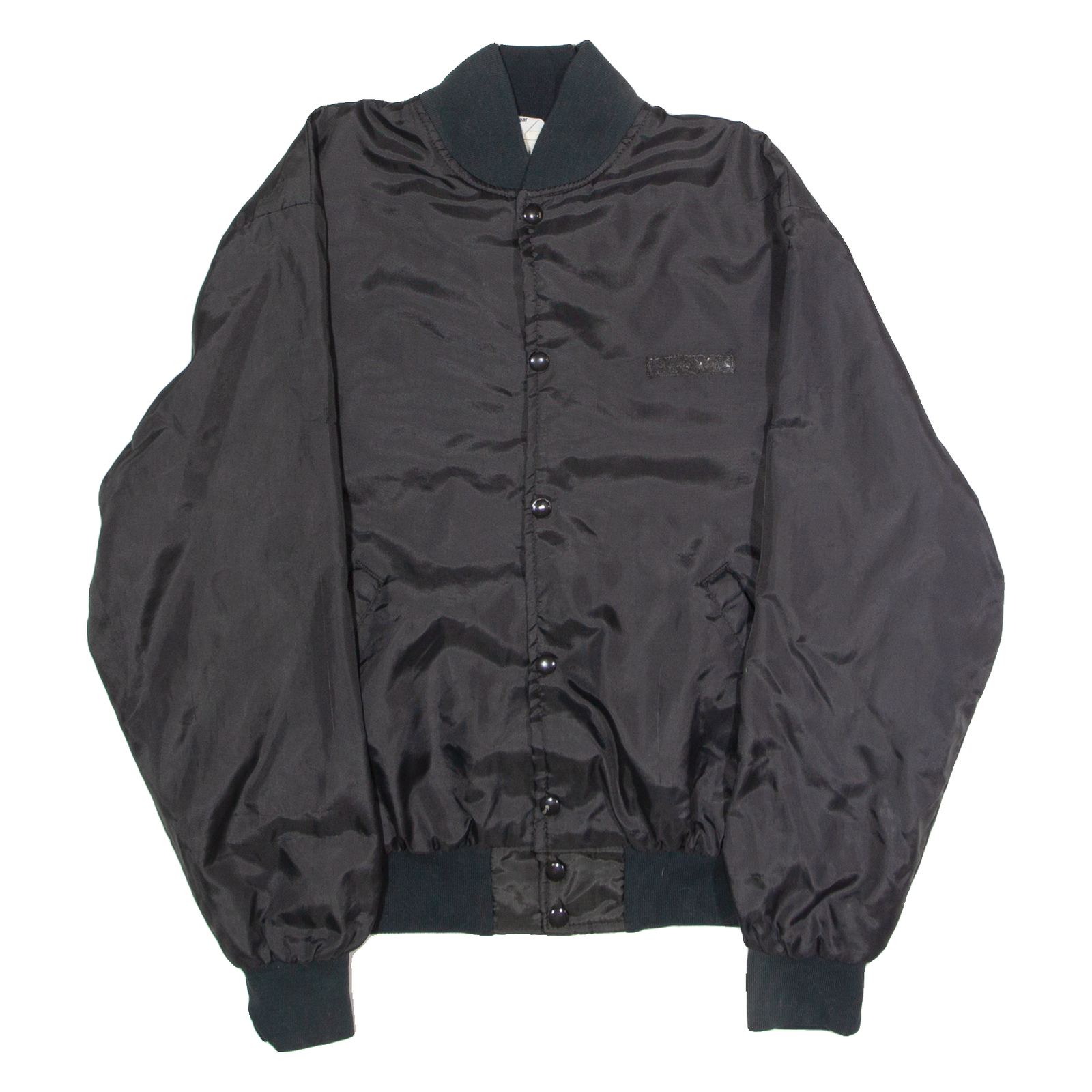 LEADER SPORTSWEAR Mens Bomber Jacket Black 80s L Refurbished - N/A refurbished available on Cerqular