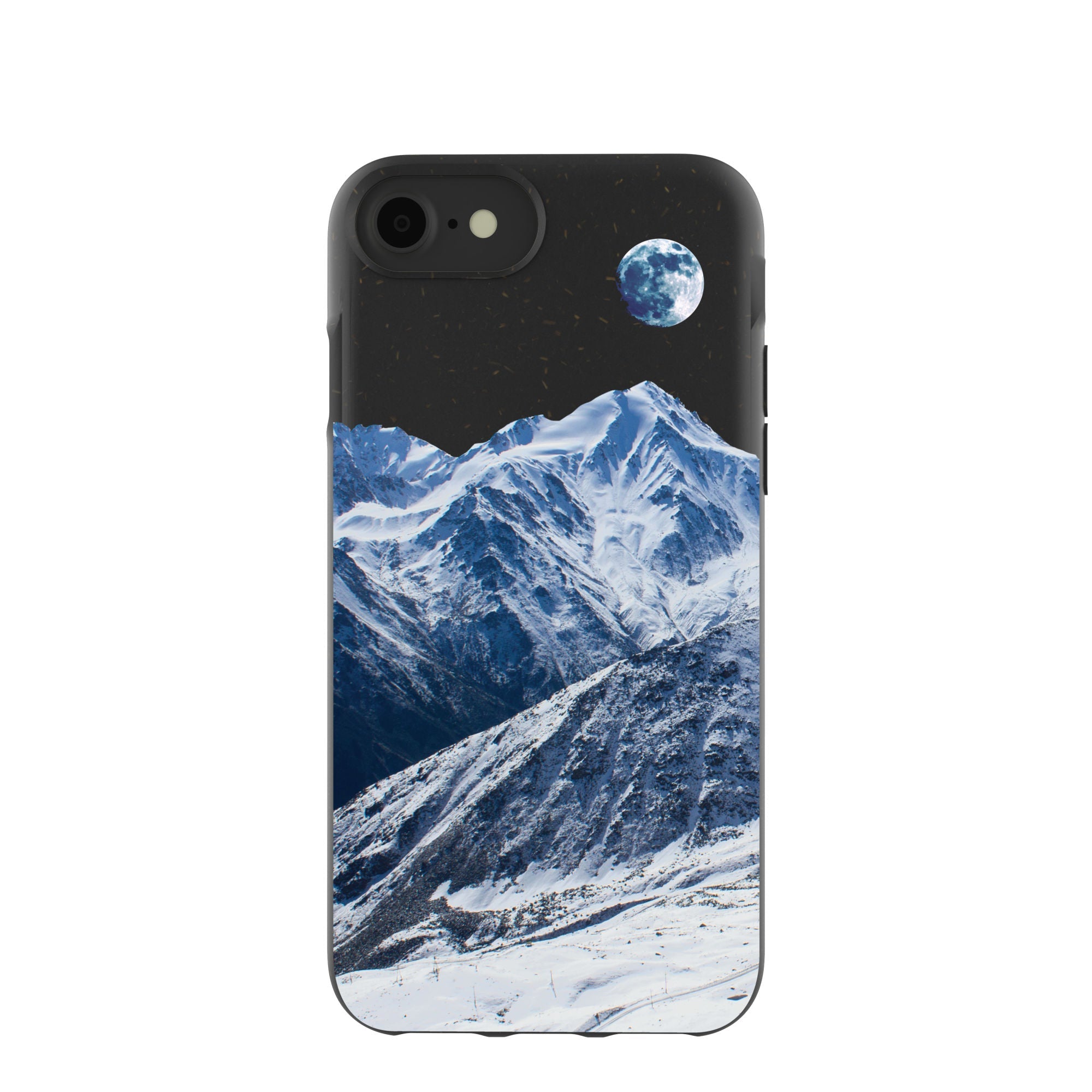 Black Night Slopes iPhone 6/6s/7/8/SE Case Refurbished - Pela Case refurbished available on Cerqular