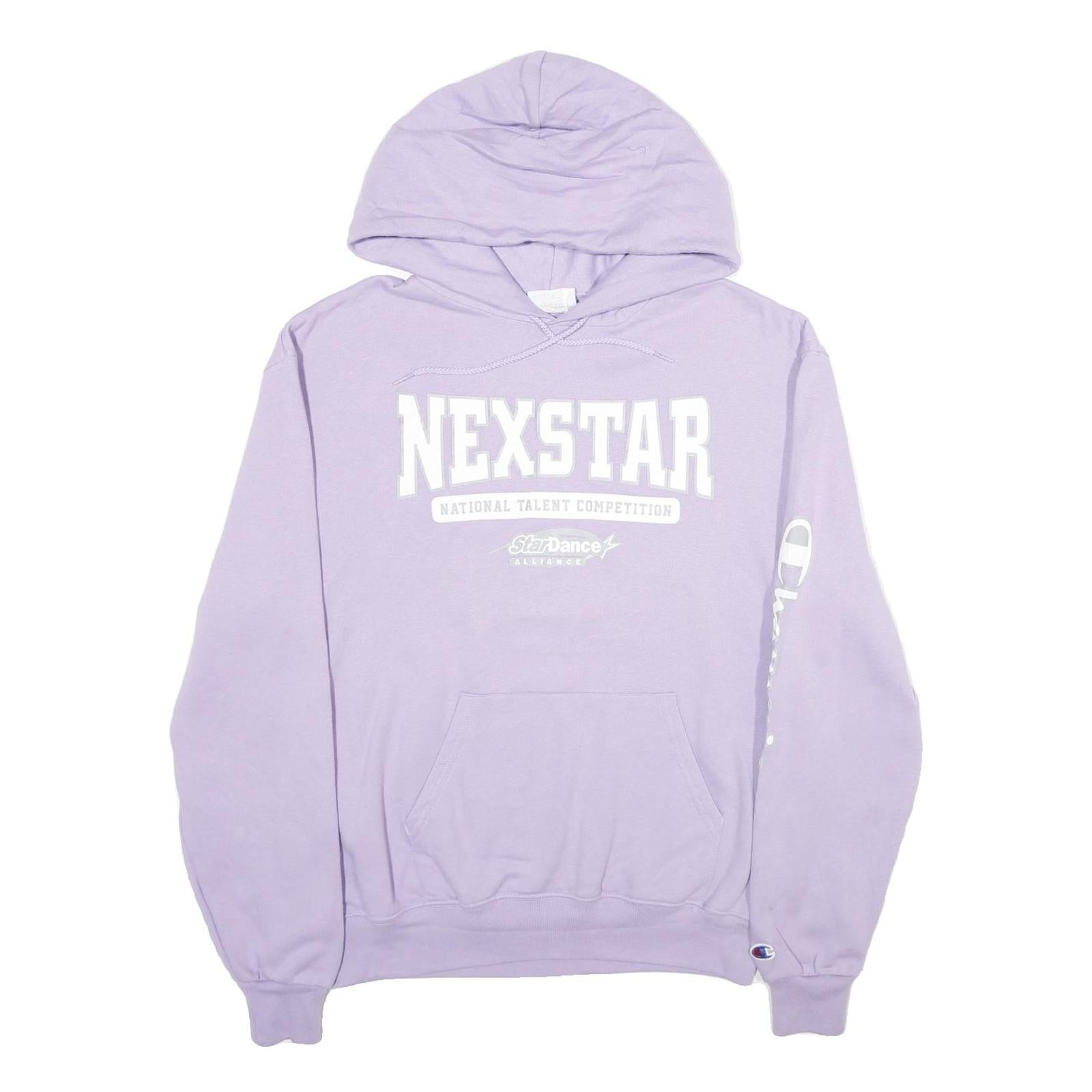CHAMPION Mens Lilac Nexstar Pullover Hoodie M Cotton Blend Casual Comfort Refurbished - N/A refurbished available on Cerqular