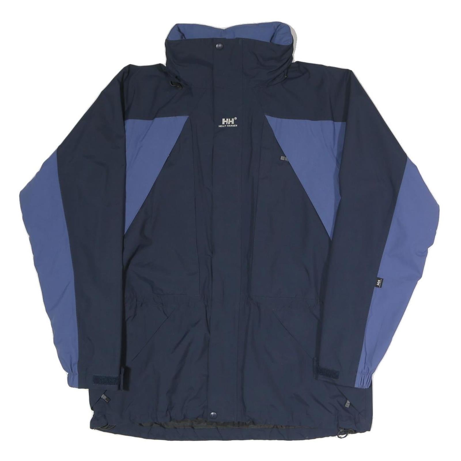 HELLY HANSEN Womens Navy Blue Outdoor Jacket M Polyester Blend Zip Pattern Refurbished - N/A refurbished available on Cerqular