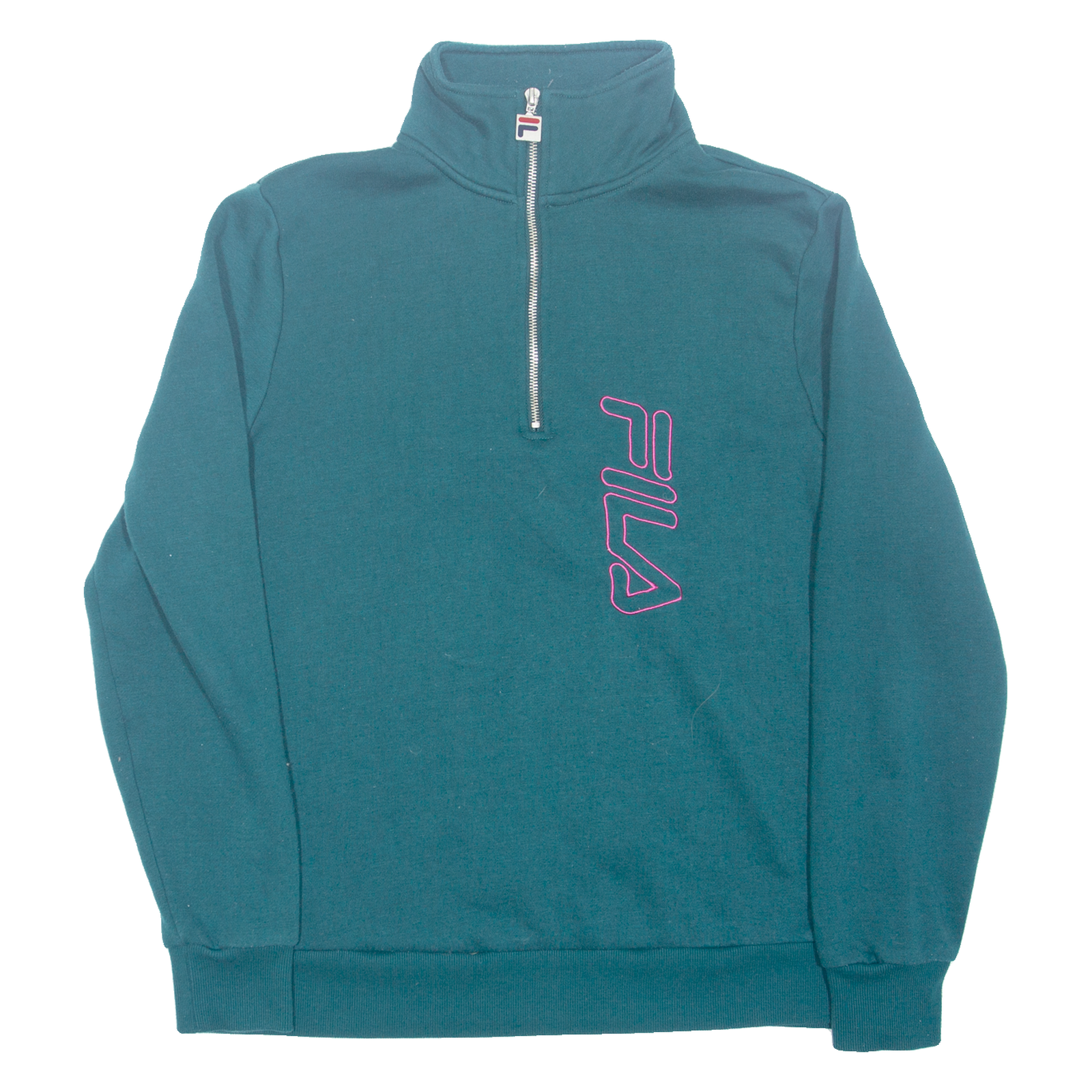 FILA Limited Edition Womens Sweatshirt Green 1/4 Zip M Refurbished - N/A refurbished available on Cerqular