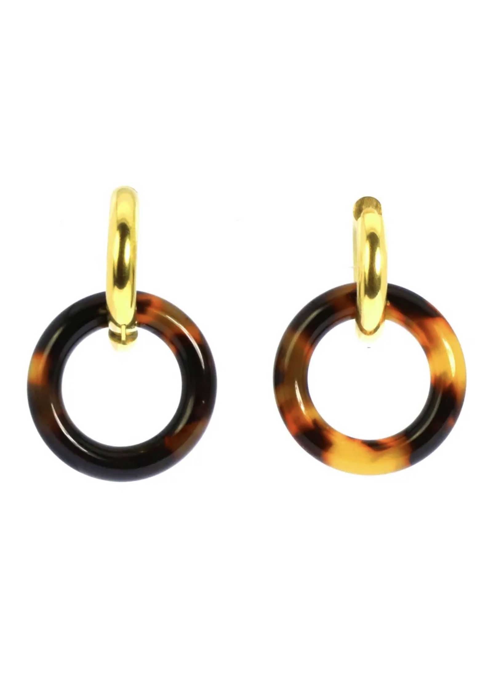 Earring Beatrice Boucles Brown | Color: BROWN | Size: U Refurbished - Rue Madame is a known brand, and the standardized name is " refurbished available on Cerqular