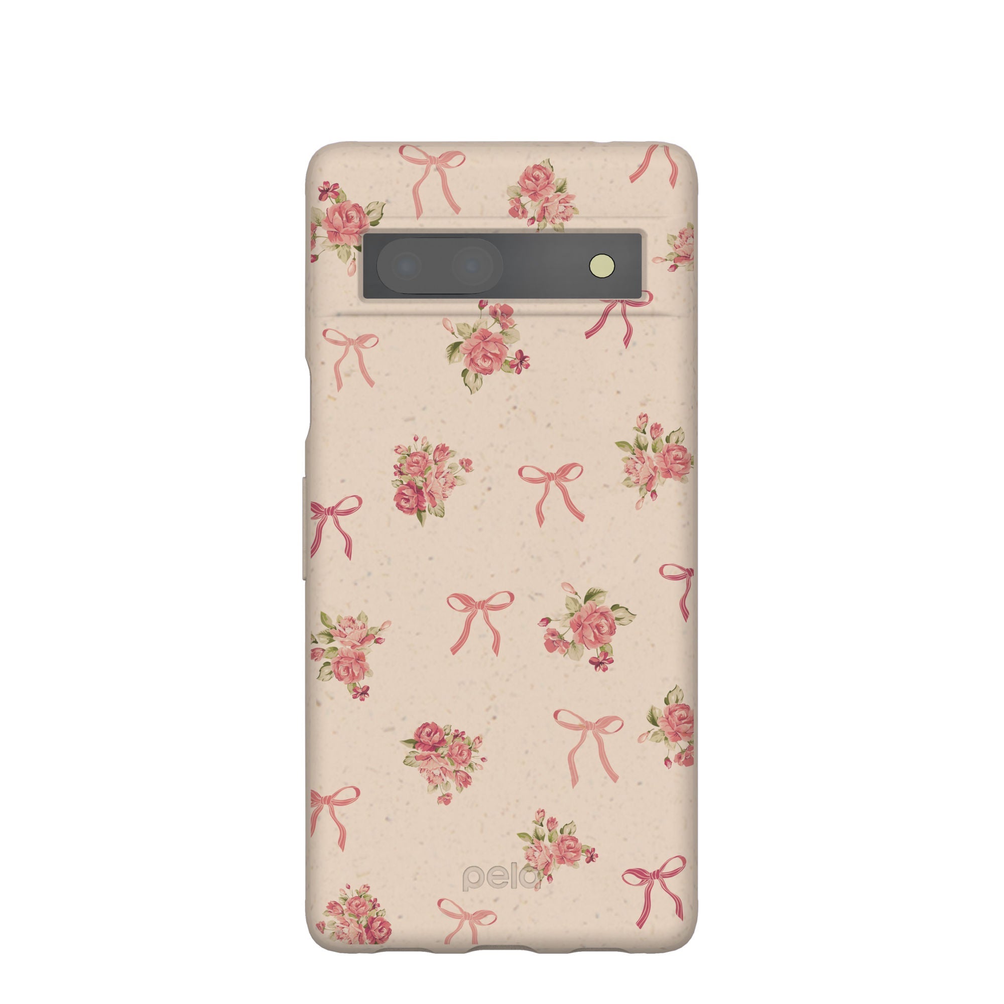 Seashell Roses and Bows Google Pixel 7a Case Refurbished - Pela Case refurbished available on Cerqular