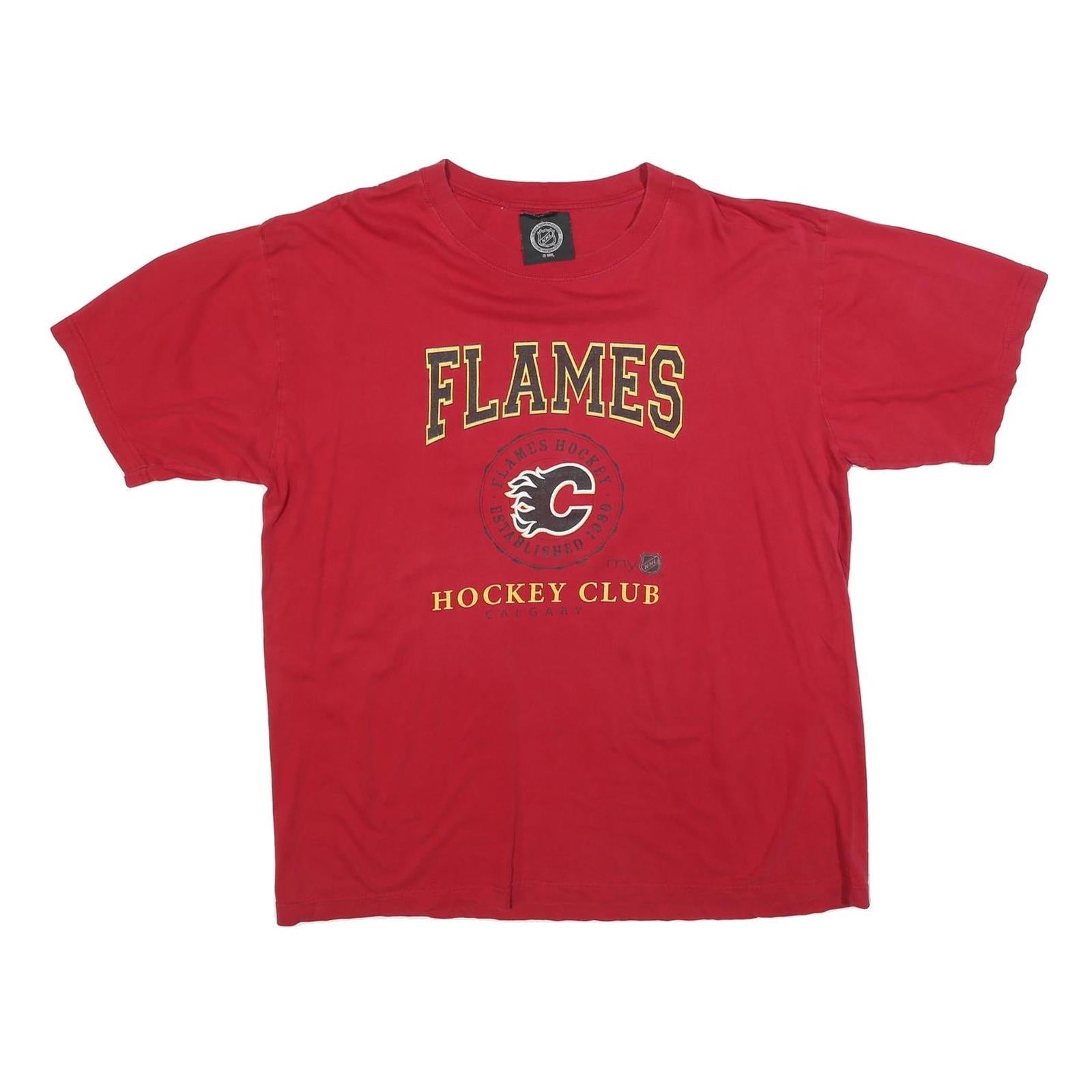 Buy NHL Mens Red Flames Graphic T-Shirt XL Short Sleeve Crew Neck Hockey Club Refurbished - $15.59 NHL Mens Red Flames Graphic T-Shirt XL Short Sleeve Crew Neck Hockey Club Refurbished - N/A refurbished available on Cerqular
