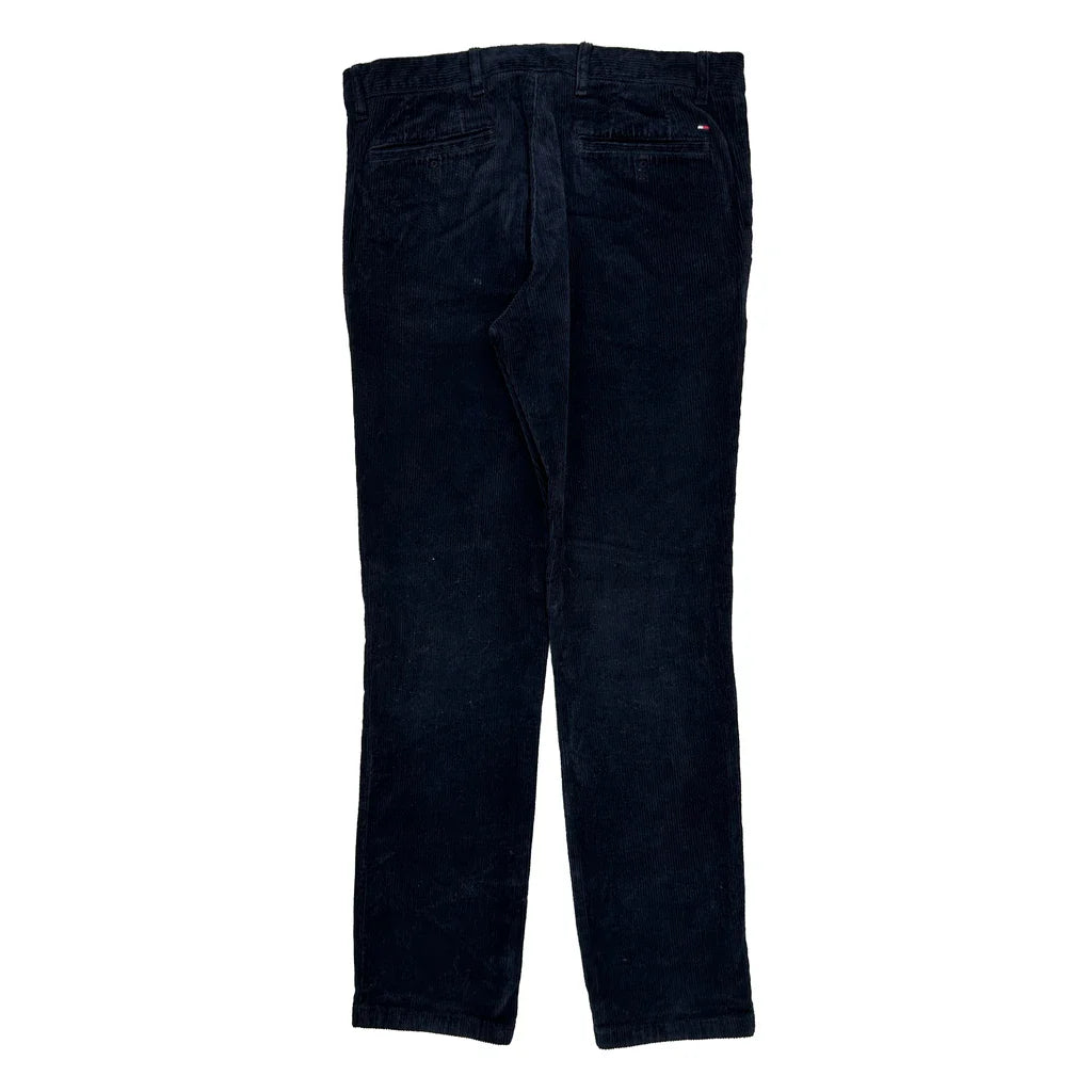 Tommy Hilfiger Cord Trousers - 32″ Waist Navy Cotton Refurbished - Thrifted (note: this is a term often used to describe second- refurbished available on Cerqular