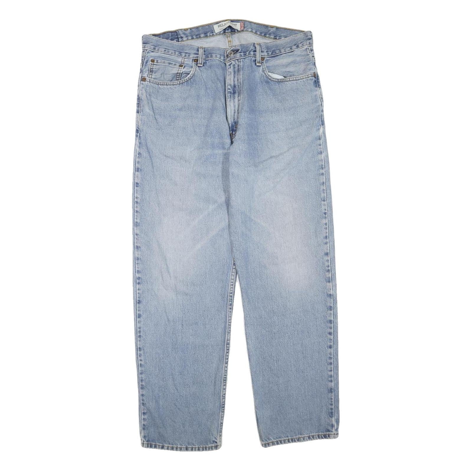 LEVI'S 550 Straight Mens Jeans Blue Regular Straight Denim Medium W38 L32 Refurbished - N/A refurbished available on Cerqular