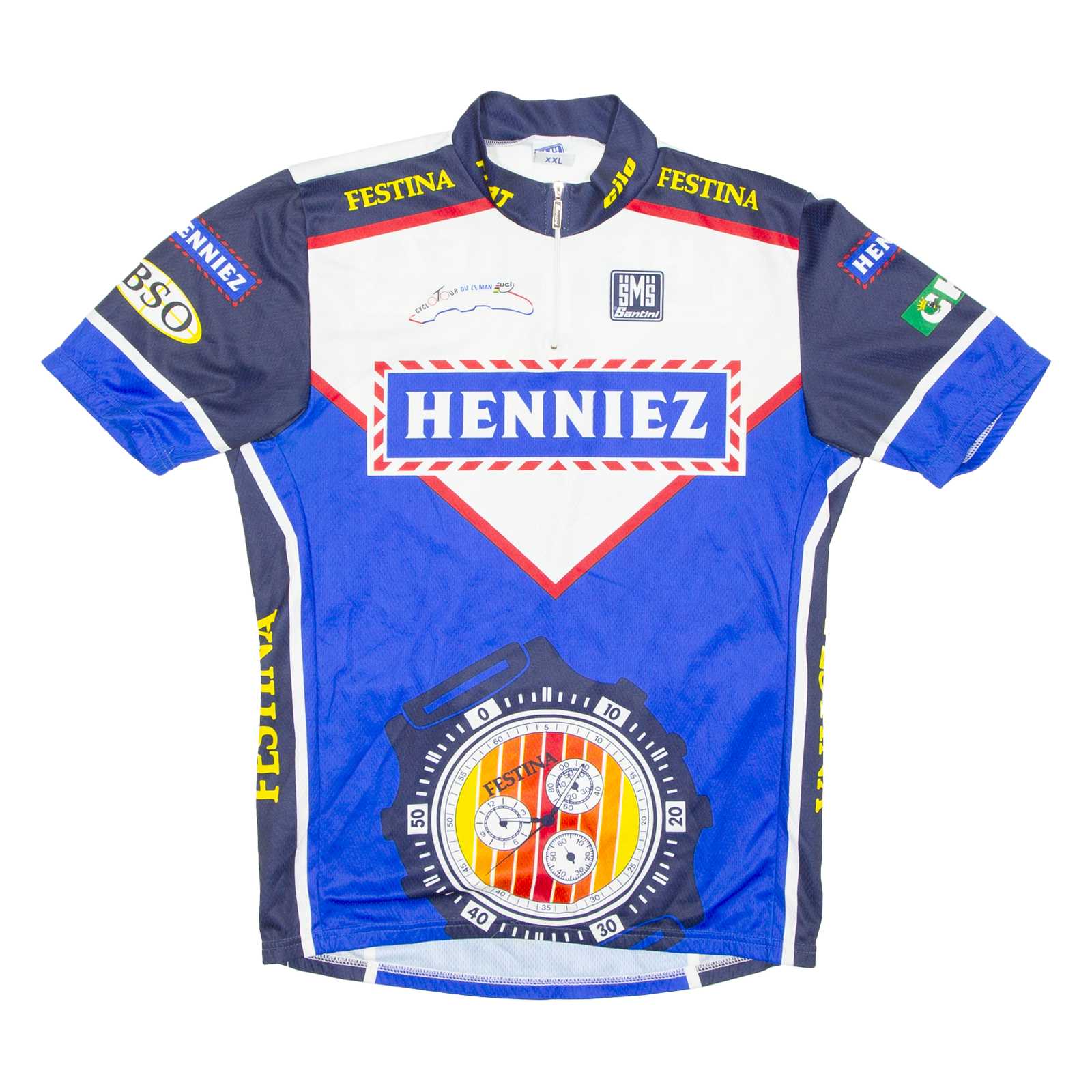 Cycling Mens Jersey Blue 1/4 Zip 2XL Refurbished - N/A refurbished available on Cerqular