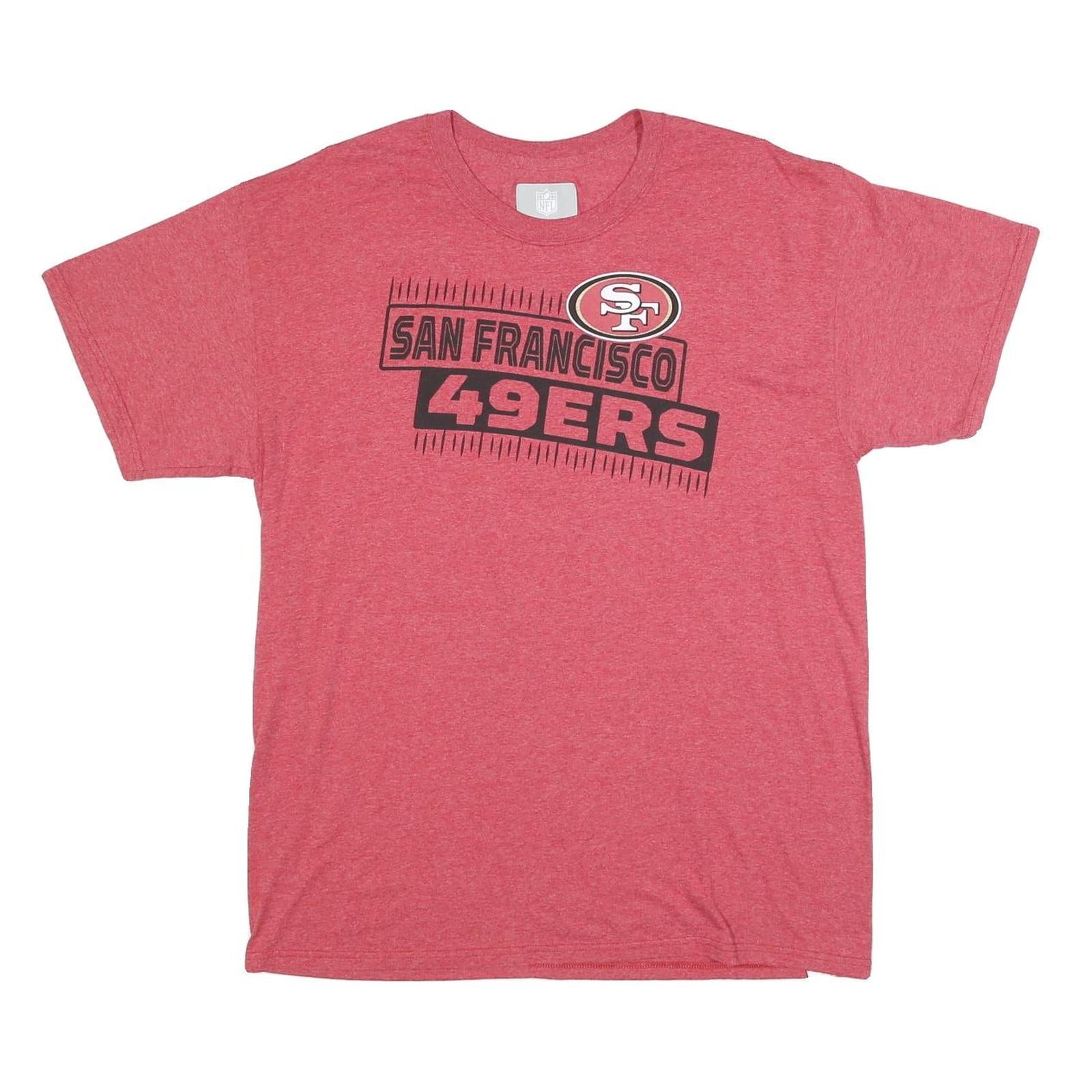 NFL Mens Red San Francisco 49ers Graphic T-Shirt L Short Sleeve Crew Neck Refurbished - N/A refurbished available on Cerqular
