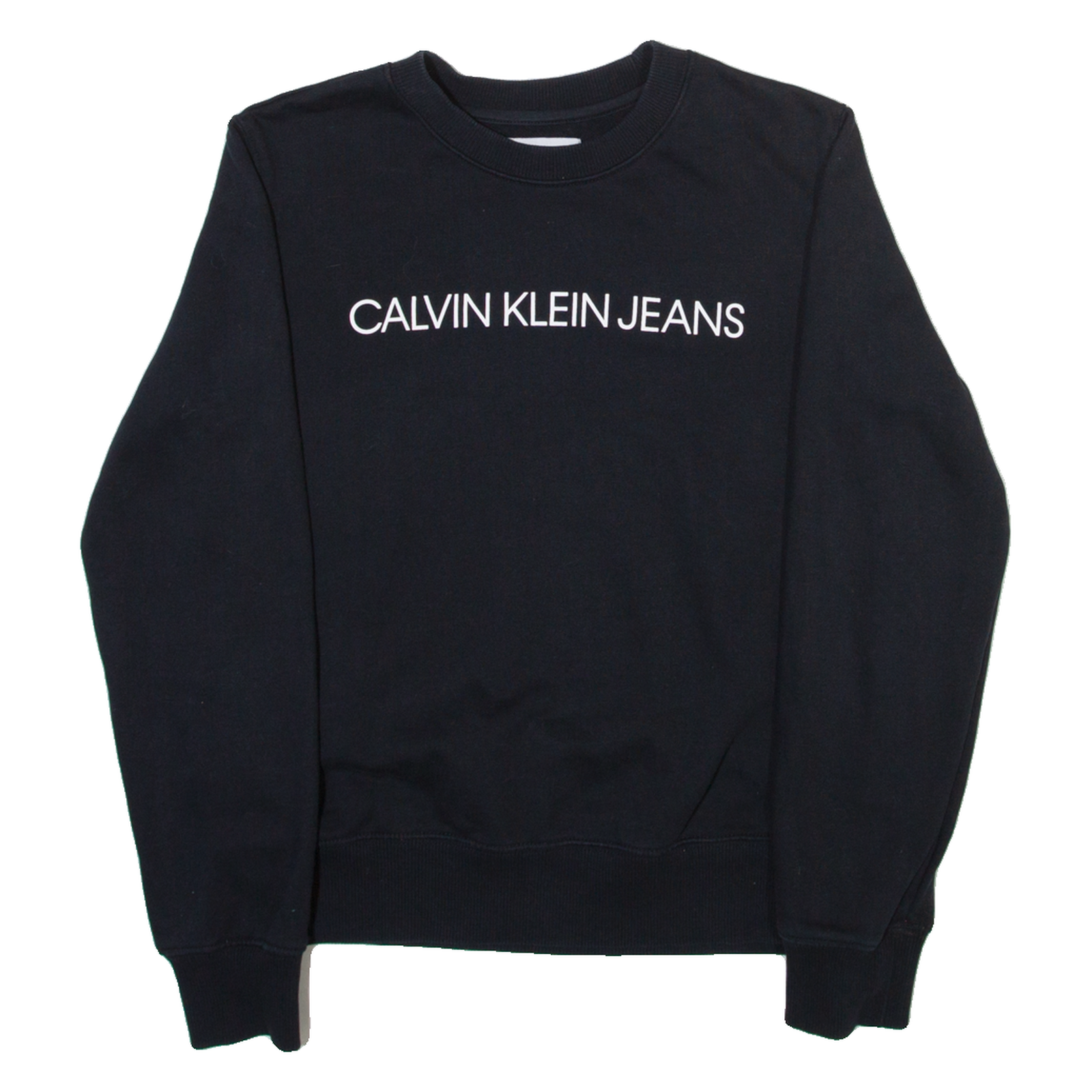 CALVIN KLEIN JEANS Mens Sweatshirt Black S Refurbished - N/A refurbished available on Cerqular