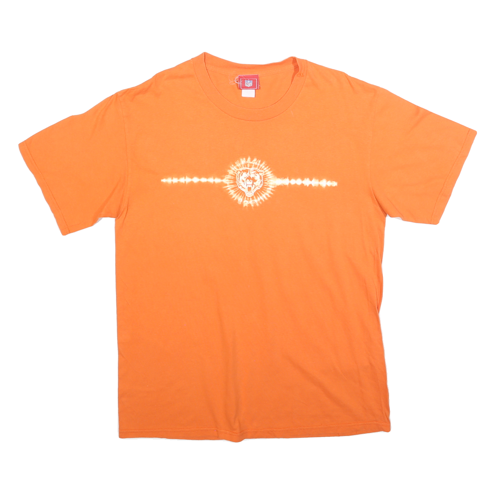 NFL Mens Orange Graphic T-Shirt L Short Sleeve Crew Neck Casual Cotton Blend Refurbished - N/A refurbished available on Cerqular
