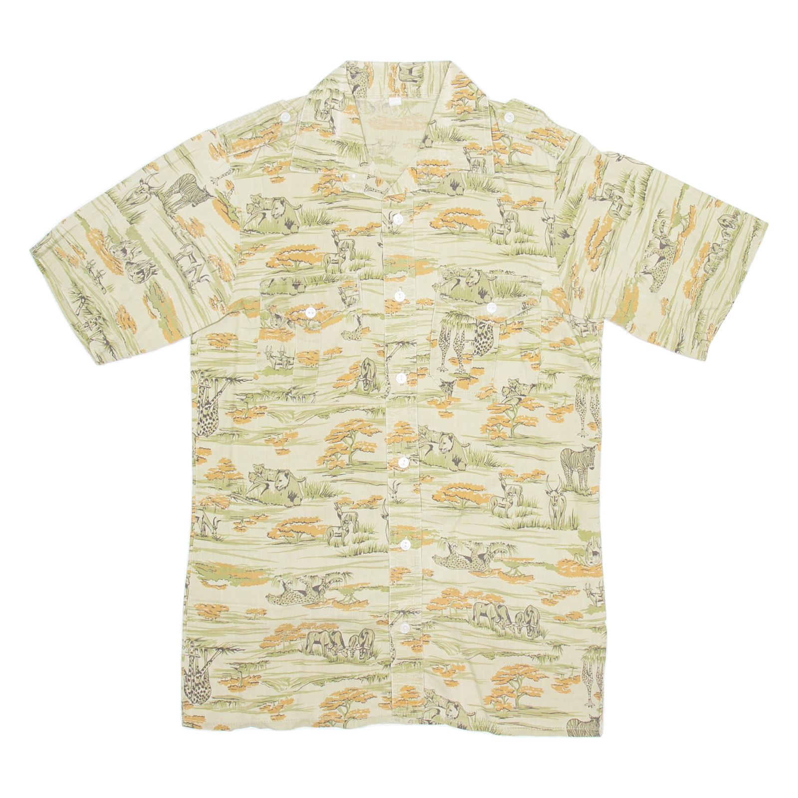 Mens Shirt Brown Crazy Pattern M Refurbished - N/A refurbished available on Cerqular