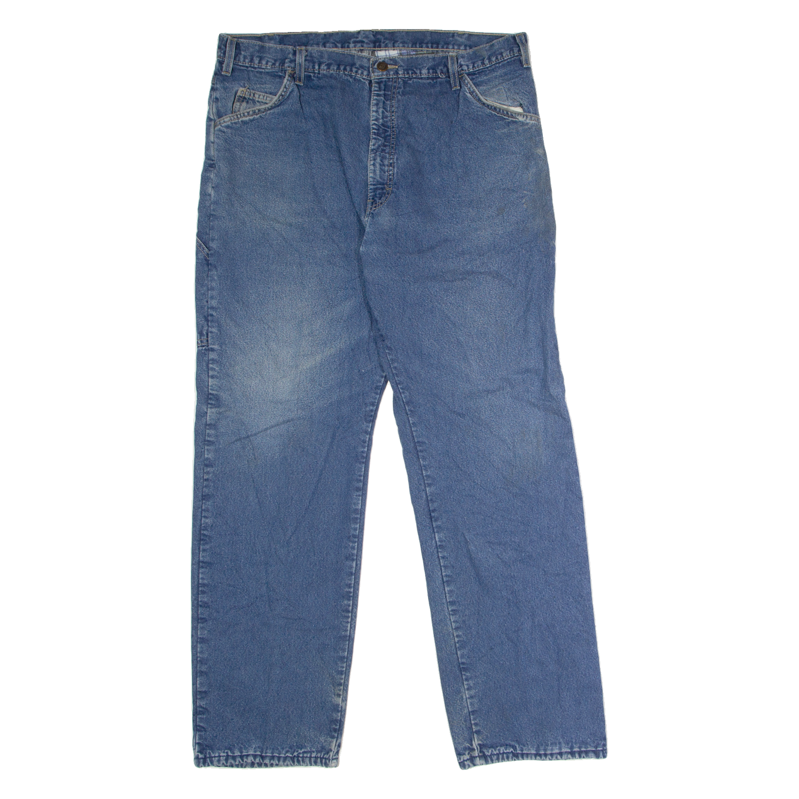 DICKIES Blanket Lined Carpenter Mens Jeans Blue Straight Stone Wash W40 L32 Refurbished - N/A refurbished available on Cerqular