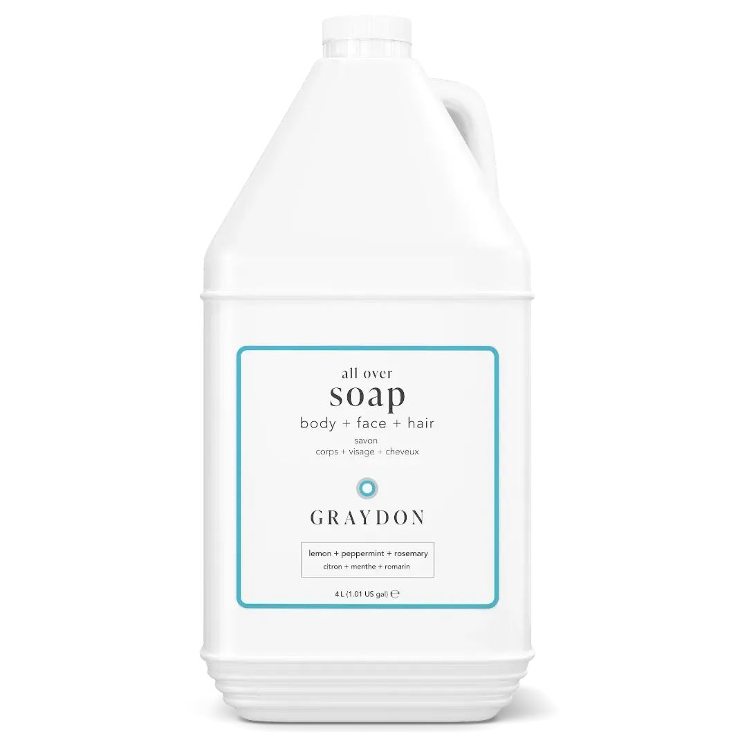 all over soap | Size: 4 L (800–1330 showers) Refurbished - Graydon Skincare refurbished available on Cerqular