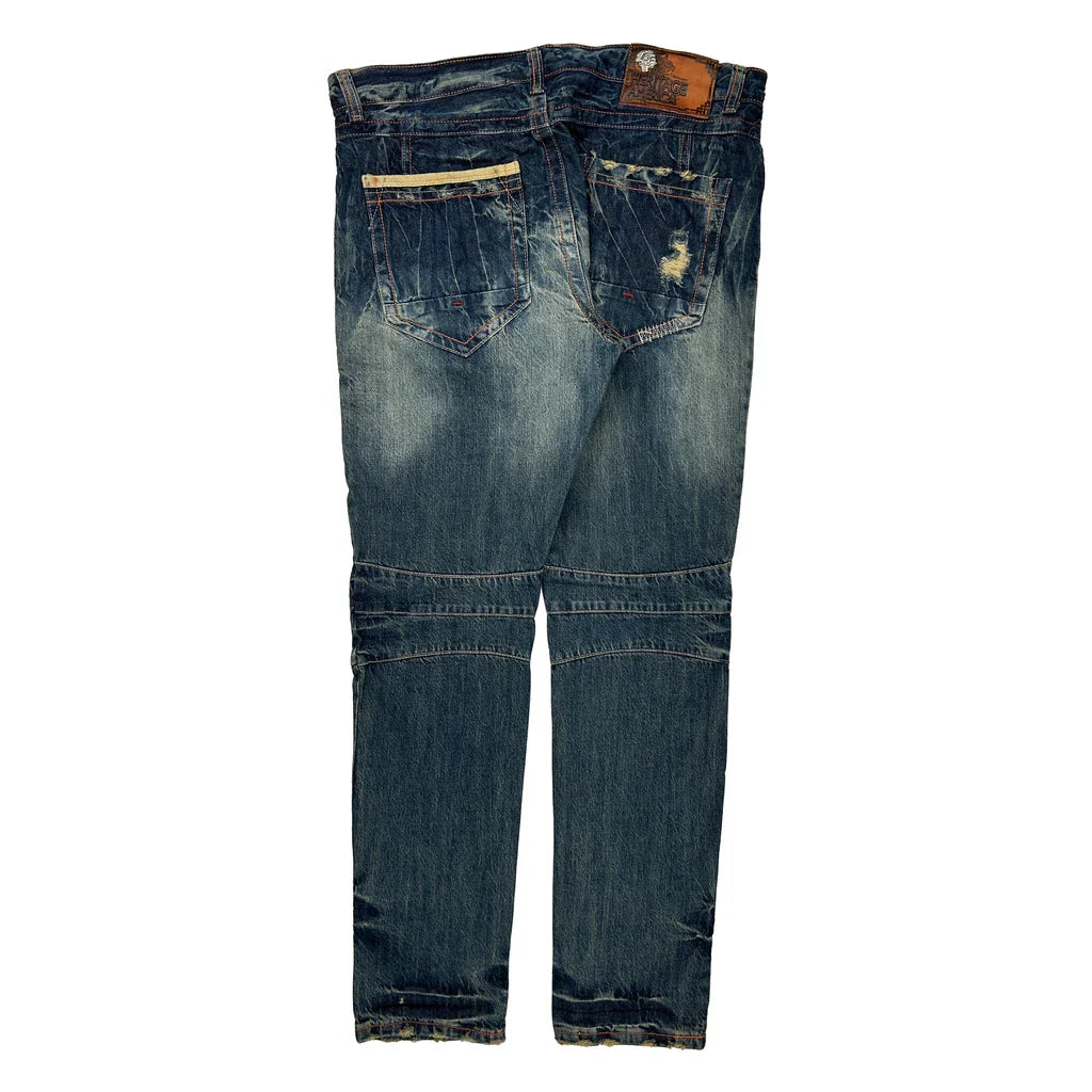 Heritage America Jeans - 36W 32L Dark Wash Denim Refurbished - Thrifted (note: this is a term often used to describe second- refurbished available on Cerqular