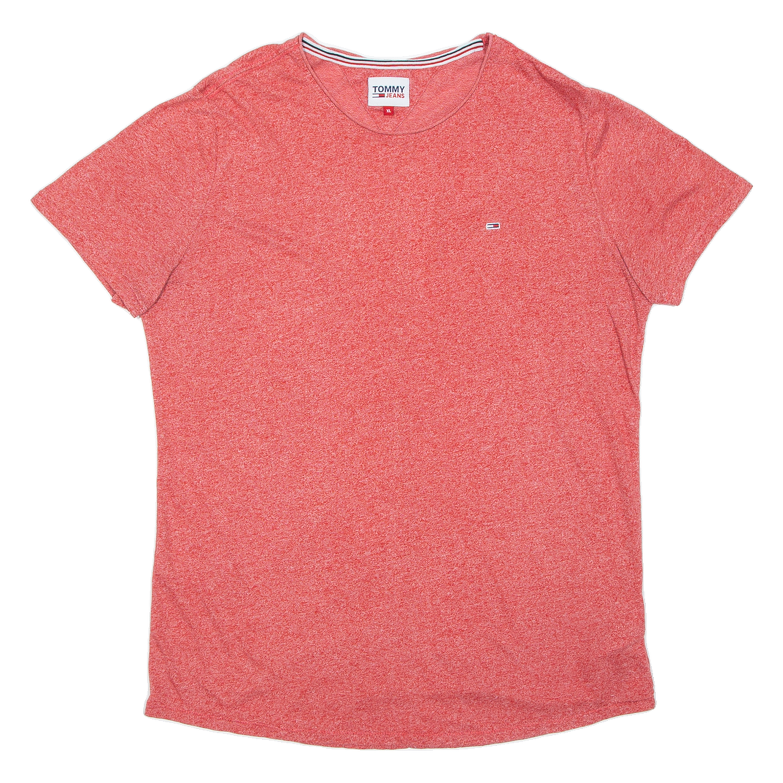 TOMMY JEANS Womens T-Shirt Red XL Refurbished - N/A refurbished available on Cerqular
