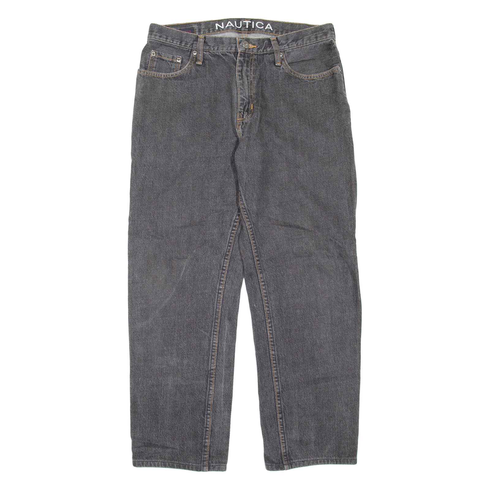 NAUTICA Womens Jeans Grey Regular Straight W32 L28 Refurbished - N/A refurbished available on Cerqular