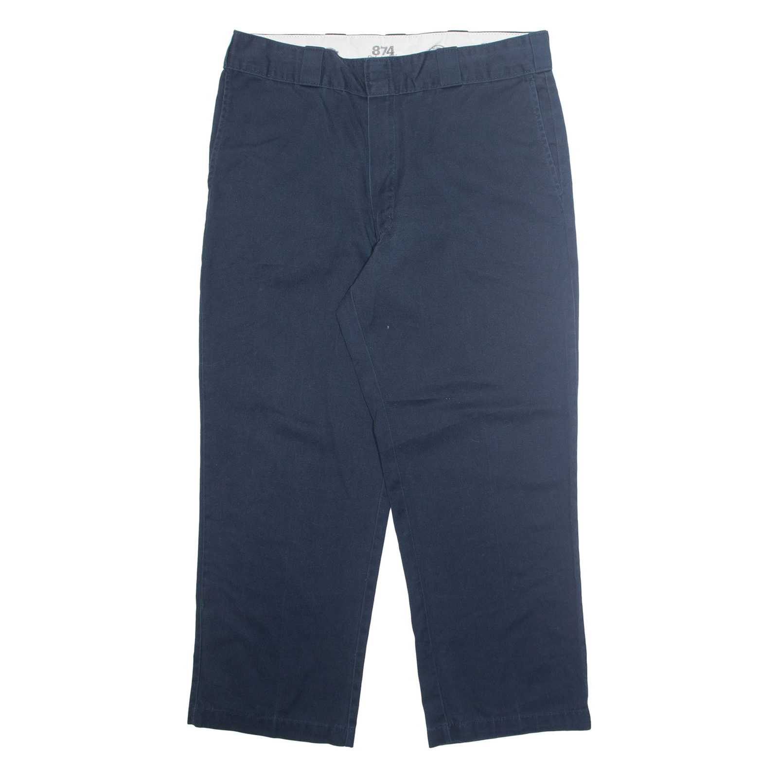 DICKIES Chino 874 Mens Trousers Blue Regular Straight W34 L27 Refurbished - N/A refurbished available on Cerqular