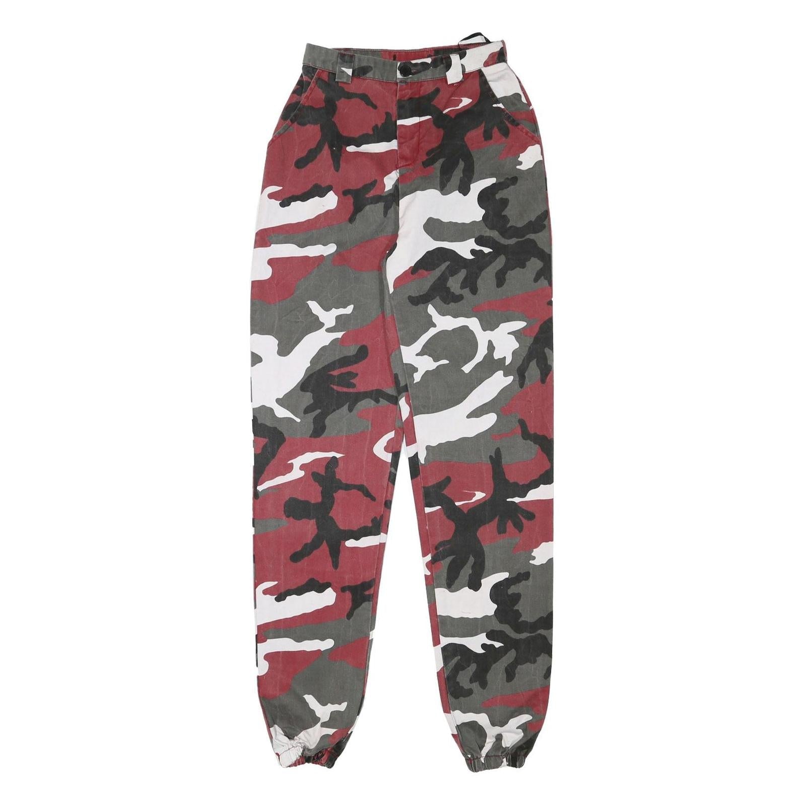 Buy Womens Relaxed Fit Red Black & Grey Camouflage Cotton Blend Trousers W24 L32 Zip Refurbished - $23.39 Womens Relaxed Fit Red Black & Grey Camouflage Cotton Blend Trousers W24 L32 Zip Refurbished - N/A refurbished available on Cerqular