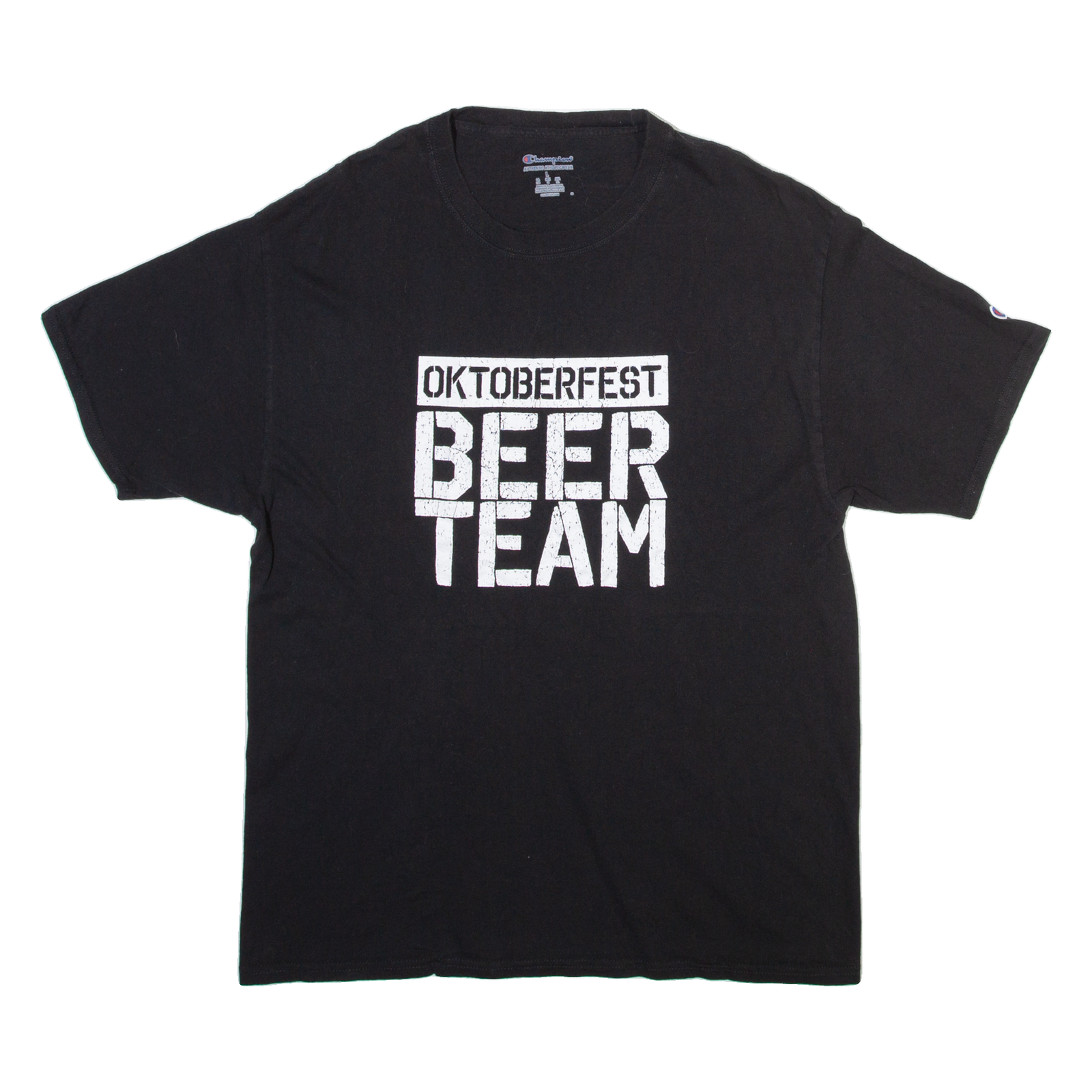 CHAMPION Oktoberfest Mens T-Shirt Black L Refurbished - N/A refurbished available on Cerqular