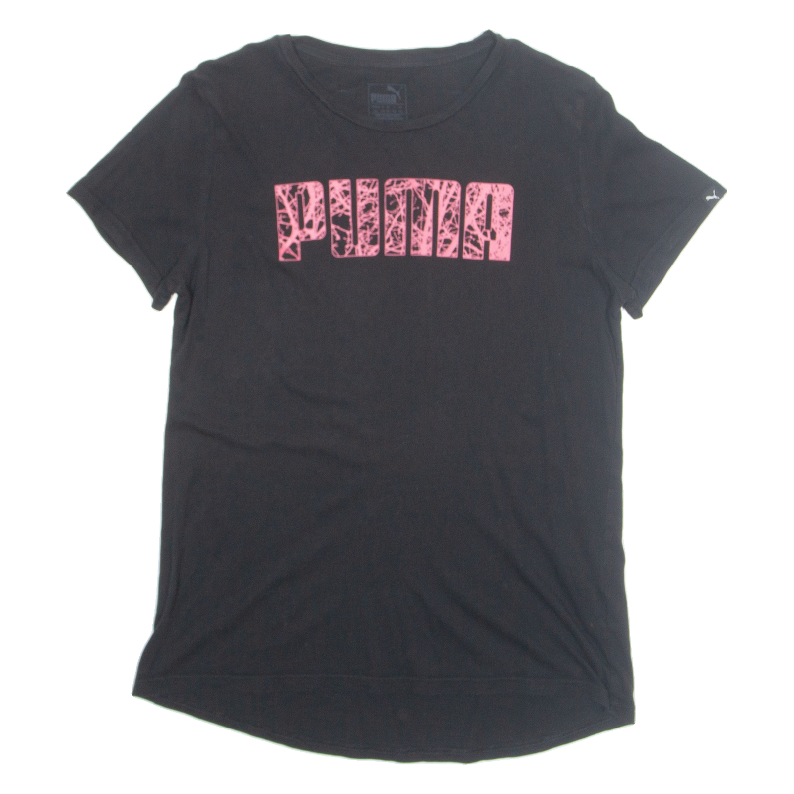 PUMA Womens T-Shirt Black UK 14 Refurbished - N/A refurbished available on Cerqular