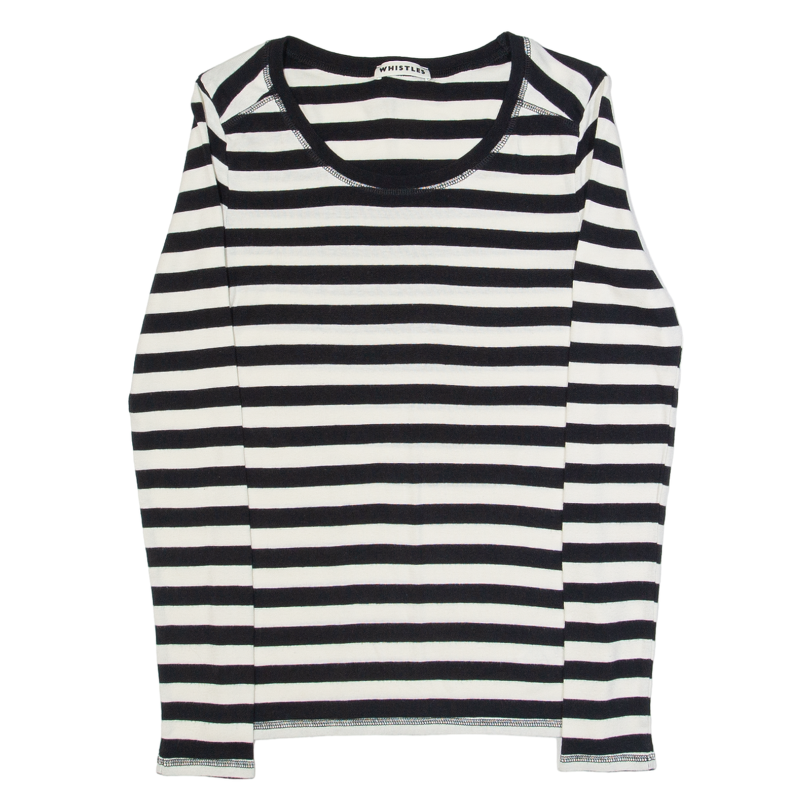 Buy WHISTLES Womens Printed Top Black Long Sleeve Striped XS Refurbished - $23.39 WHISTLES Womens Printed Top Black Long Sleeve Striped XS Refurbished - N/A refurbished available on Cerqular