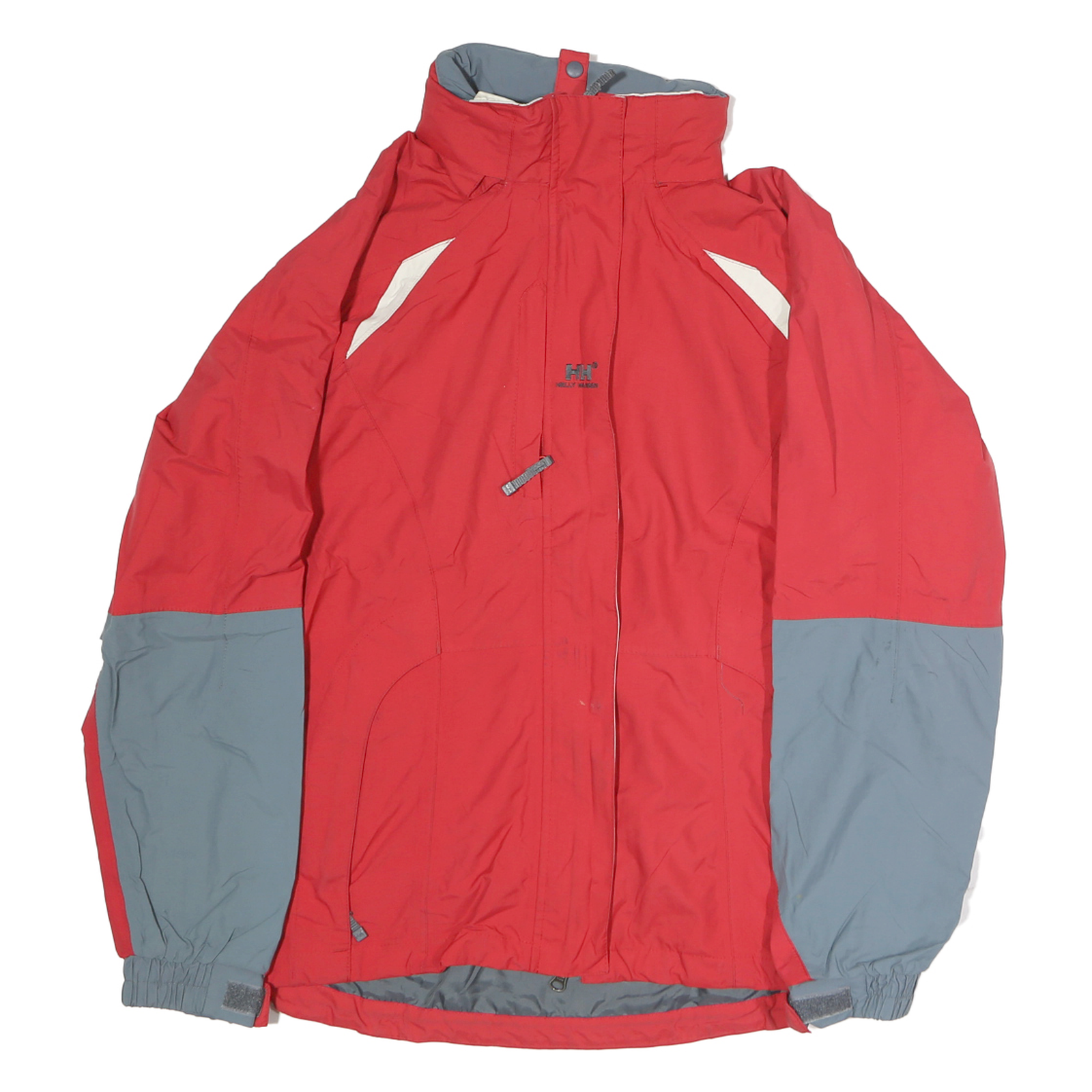 HELLY HANSEN Womens Red & Grey Outdoor Jacket S Polyester Zip Plain Weatherproof Refurbished - N/A refurbished available on Cerqular