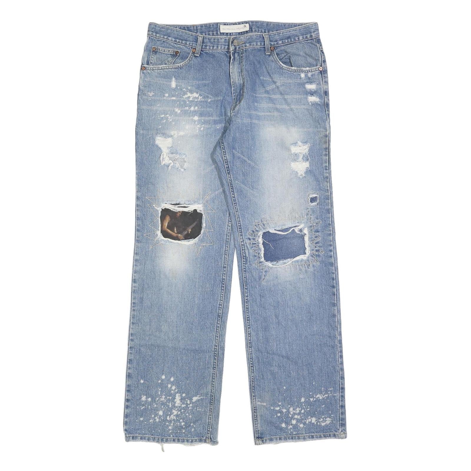 URBAN TRENDY JEANS Mens Jeans Blue Relaxed Straight Denim Light W34 L34 Refurbished - N/A refurbished available on Cerqular