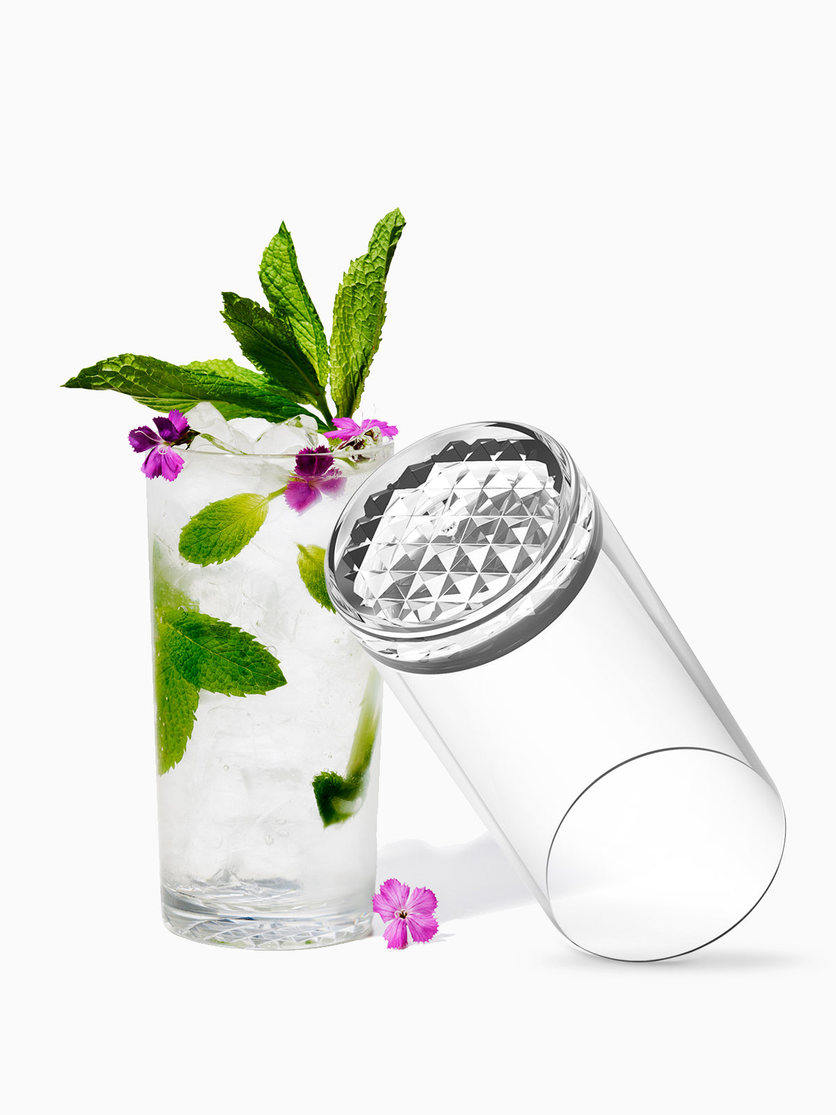 RESERVE 14oz Highball Tritan™ Copolyester Glass | Size: 4 Pack | Style: Clear Cup Refurbished - Tossware refurbished available on Cerqular