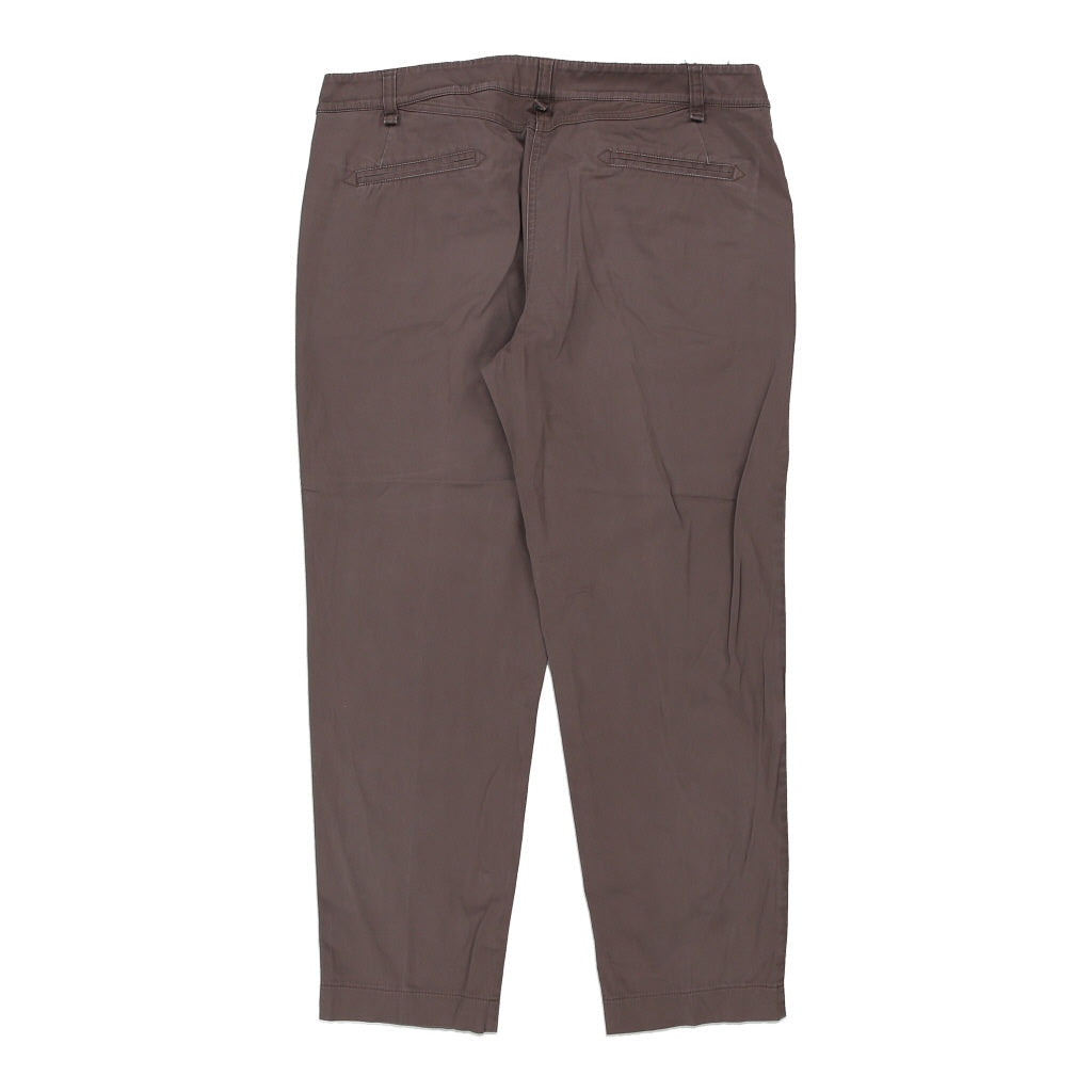 Armani Jeans Trousers - 33W 26L Brown Cotton | Size: 33"" waist Refurbished - Thrifted (note: this is a term often used to describe second- refurbished available on Cerqular