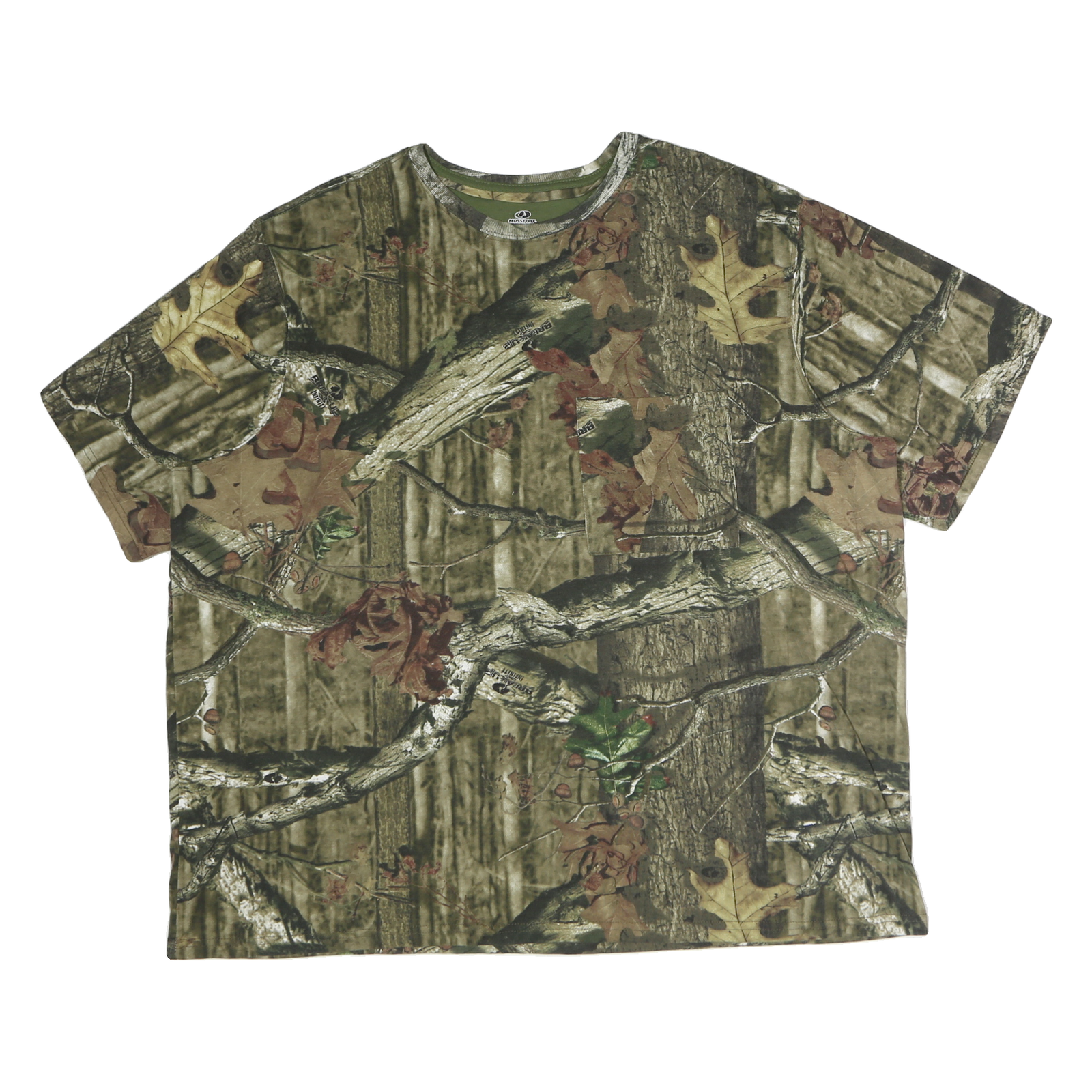 MOSSY OAK Mens Green Camo Graphic T-Shirt M Short Sleeve Crew Neck Cotton Refurbished - N/A refurbished available on Cerqular