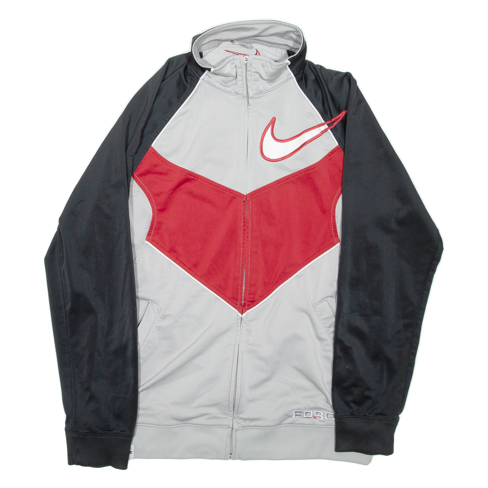 NIKE Mens Track Jacket Grey Colourblock M Refurbished - N/A refurbished available on Cerqular