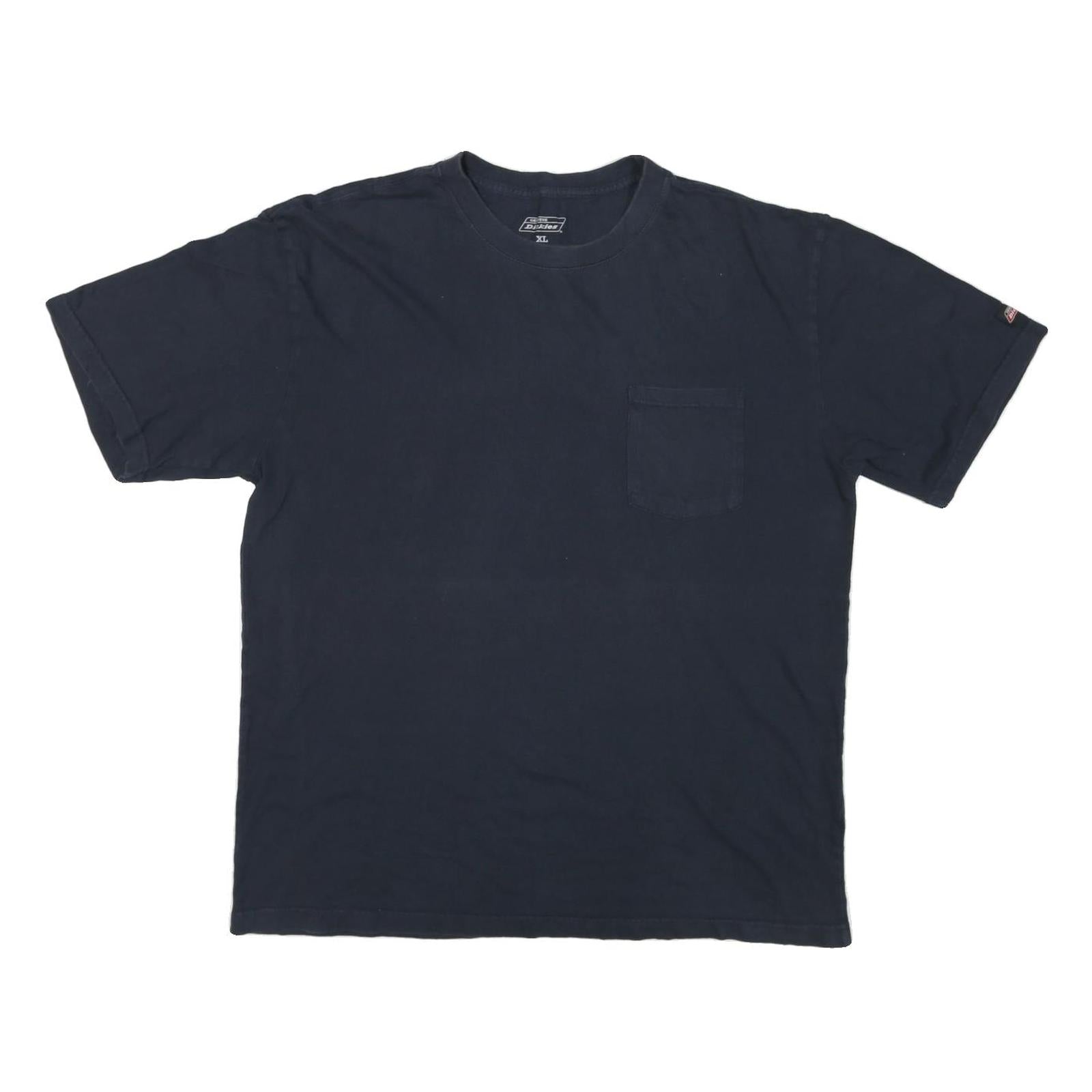 DICKIES Mens Black & Navy Pocket T-Shirt XL Short Sleeve Crew Neck Classic Refurbished - N/A refurbished available on Cerqular