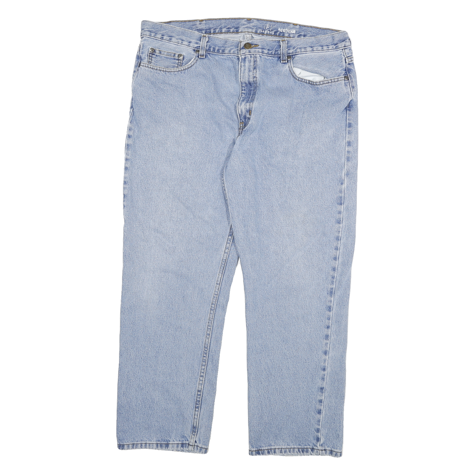 DICKIES Mens Regular Fit Blue Denim Jeans Cotton Blend Zip W36 L27 Classic Refurbished - N/A refurbished available on Cerqular