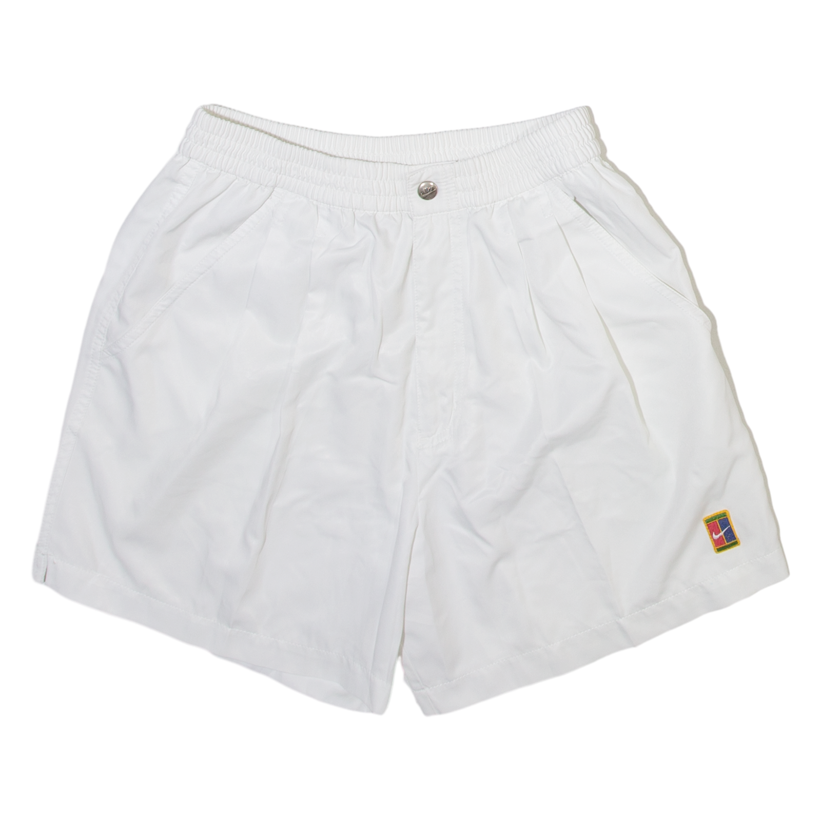 NIKE Womens Casual Shorts White Relaxed S W24 Refurbished - N/A refurbished available on Cerqular