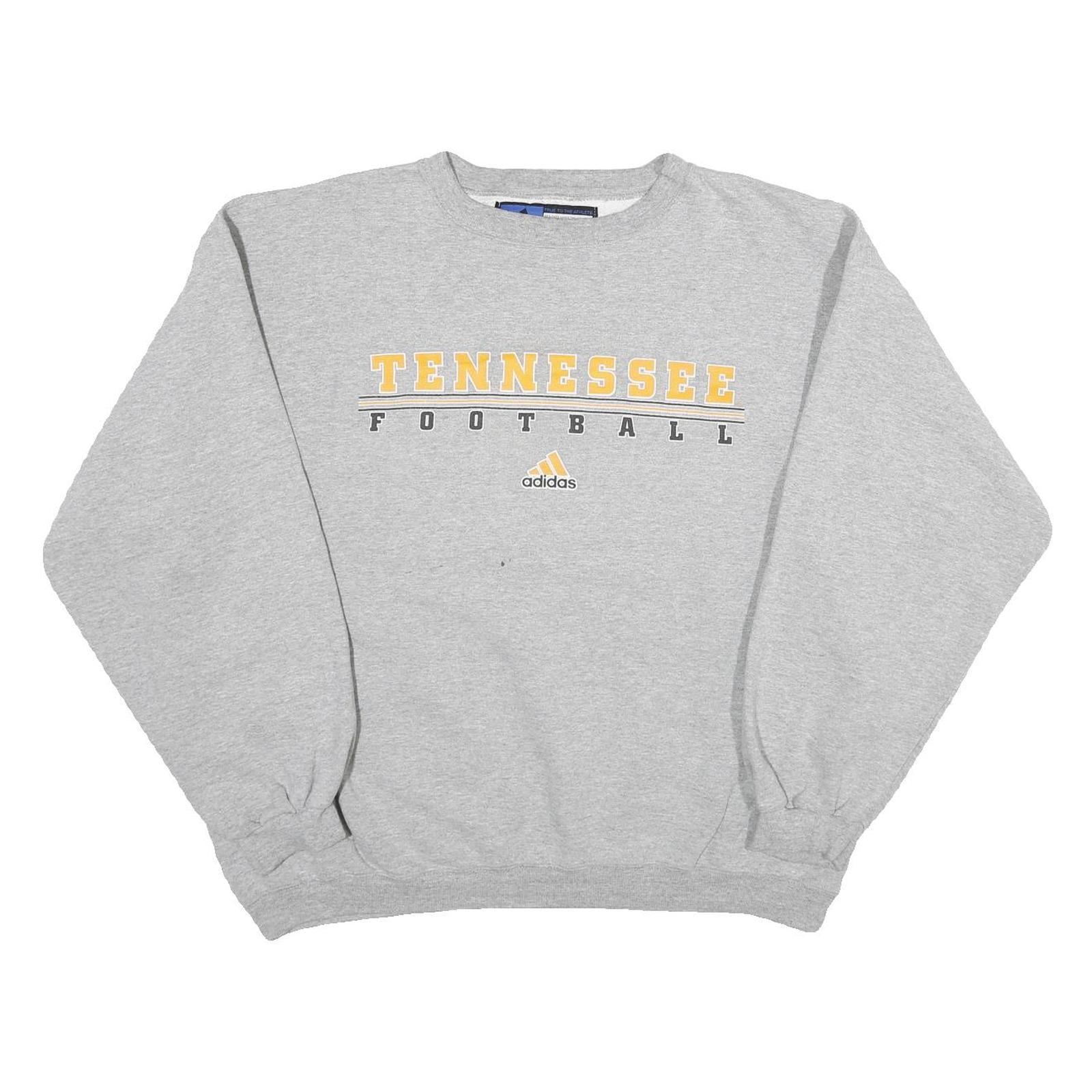 ADIDAS Mens Grey Tennessee Football Crew Neck XL Sweatshirt Cotton Blend Casual Refurbished - N/A refurbished available on Cerqular