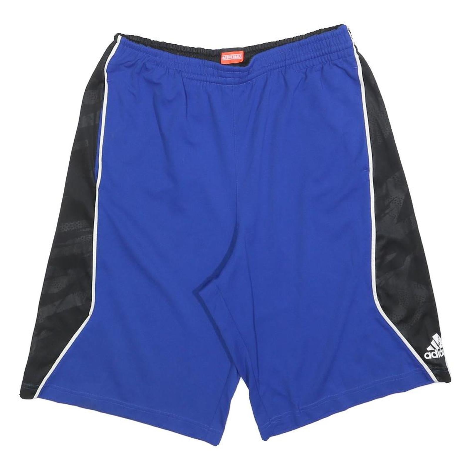 ADIDAS Mens Shorts Blue & Black Sports Basketball M W30 Athletic Refurbished - N/A refurbished available on Cerqular