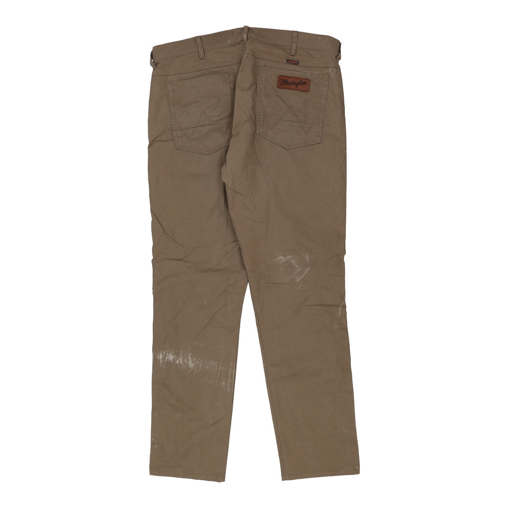 Buy Wrangler Trousers - 38W 34L Khaki Cotton Refurbished - $16.87 Wrangler Trousers - 38W 34L Khaki Cotton Refurbished - Thrifted (note: this is a term often used to describe second- refurbished available on Cerqular