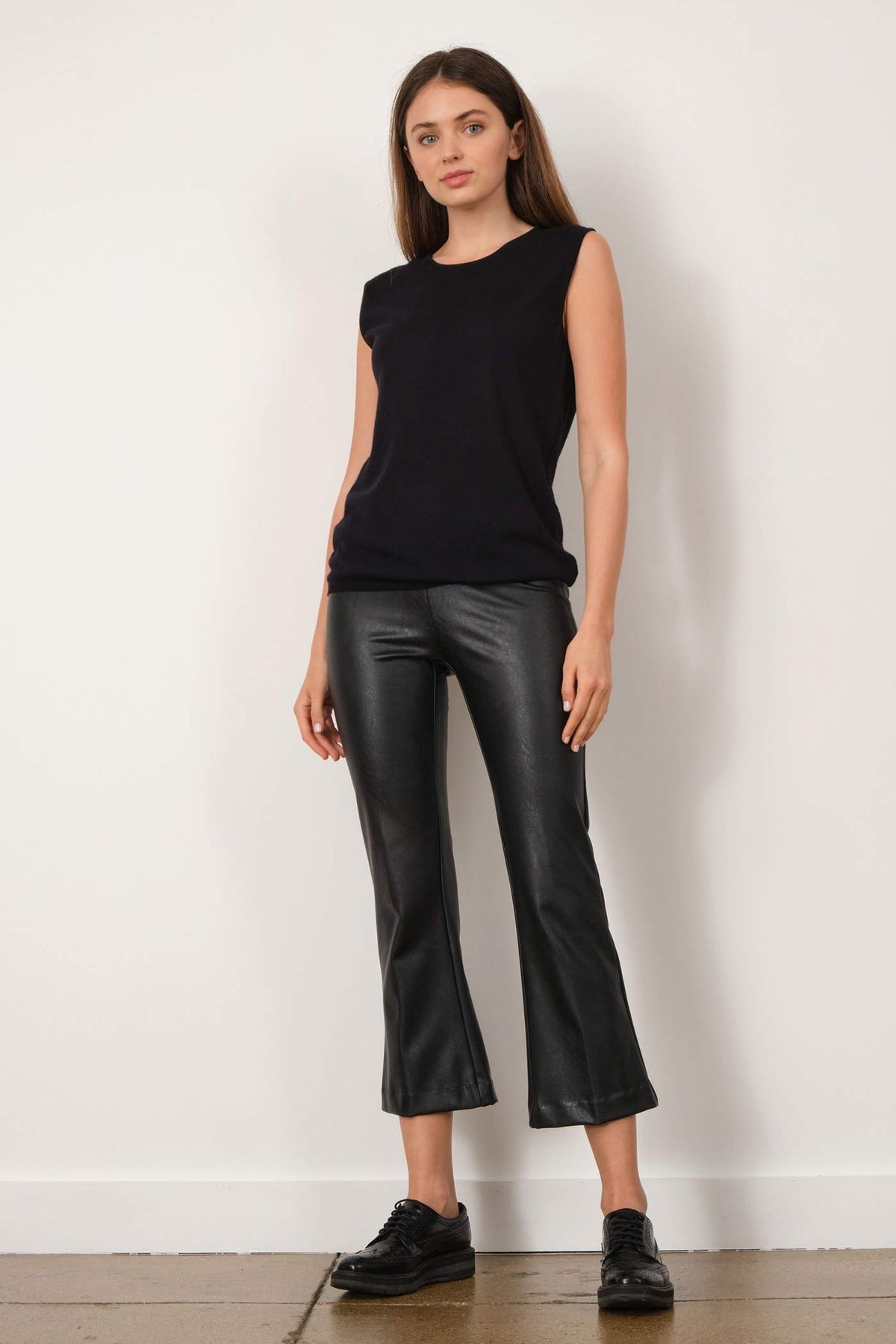 Pants Leo Ple Leo Pleather Black | Color: BLACK | Size: US-06 Refurbished - N/A (I could not find a well-known brand with this name refurbished available on Cerqular