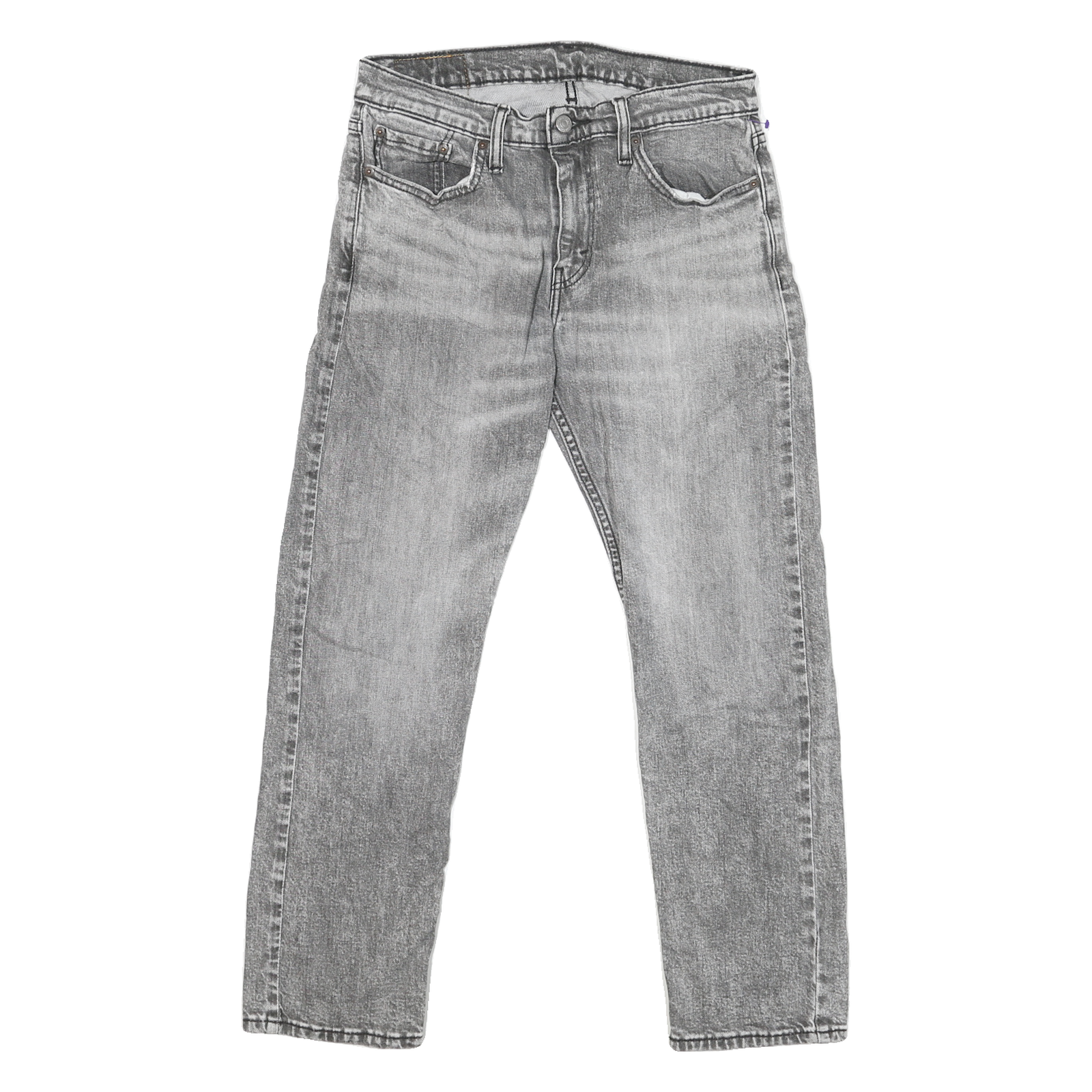 LEVI'S 502 Mens Jeans Grey Classic Straight Denim Medium W30 L25 Cotton Blend Refurbished - N/A refurbished available on Cerqular