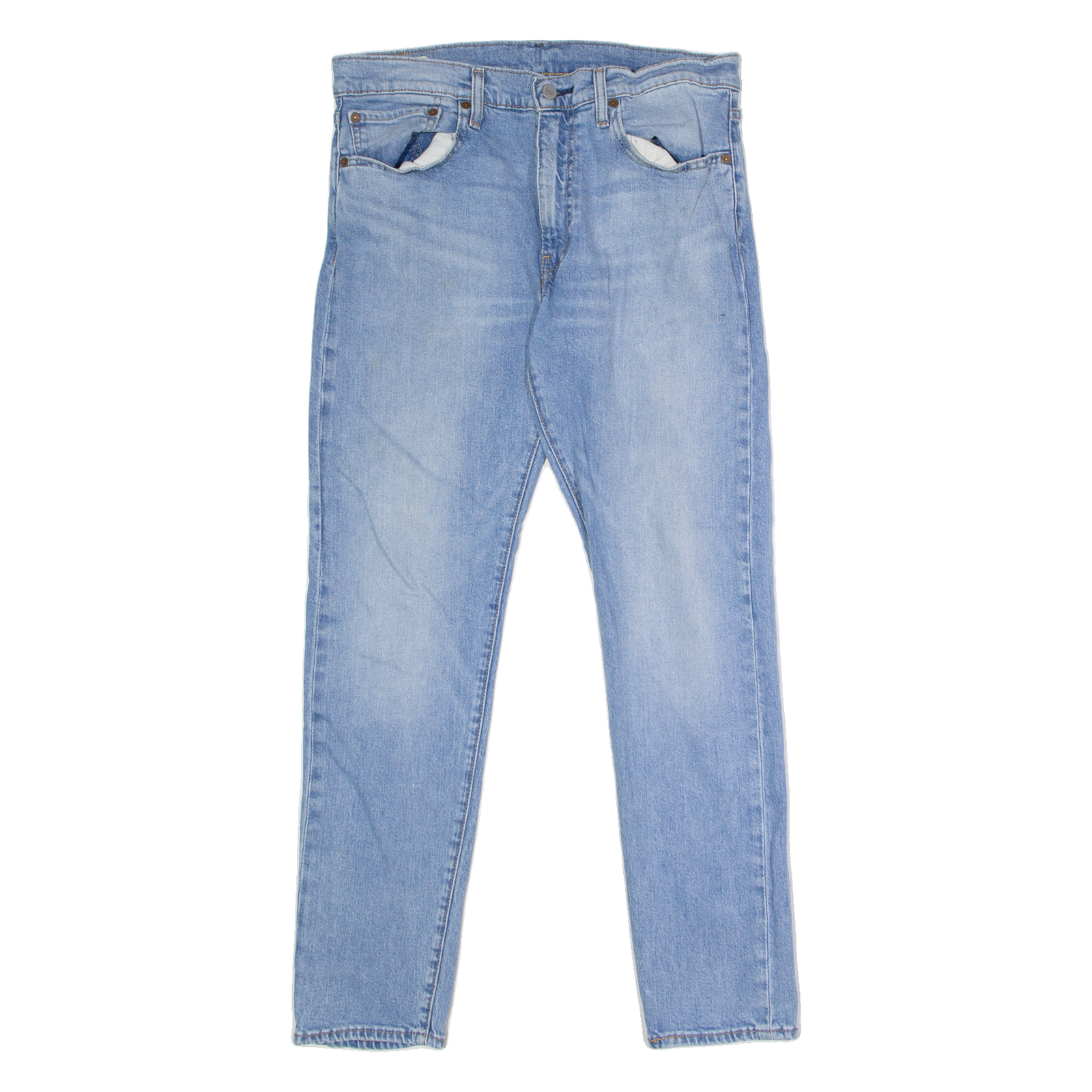 LEVI'S 512 BIG E Jeans Mens Blue Slim Tapered Stone Wash W34 L32 Refurbished - N/A refurbished available on Cerqular